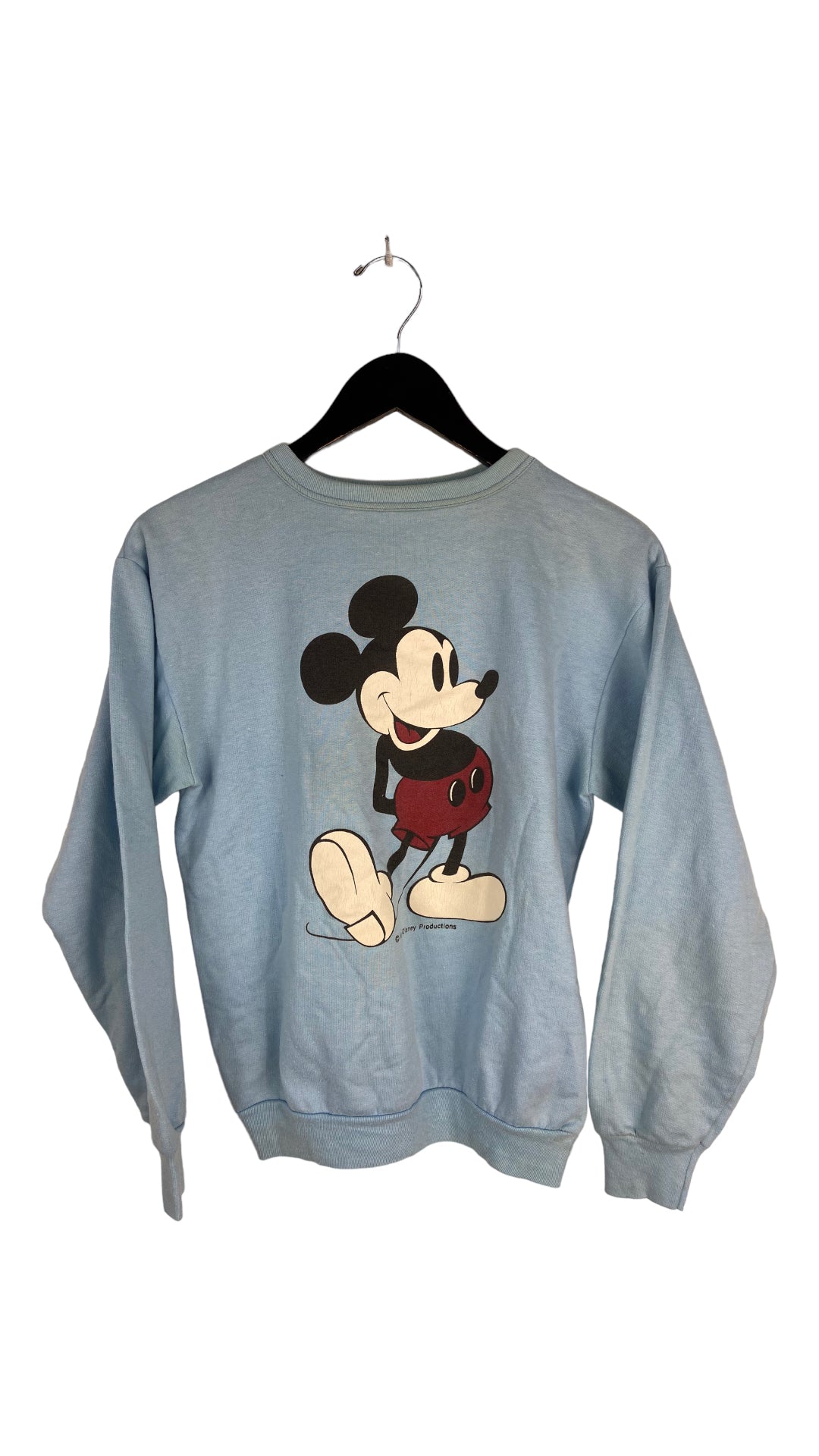 VTG Blue Mickey Mouse Crewneck Sweater Sz S