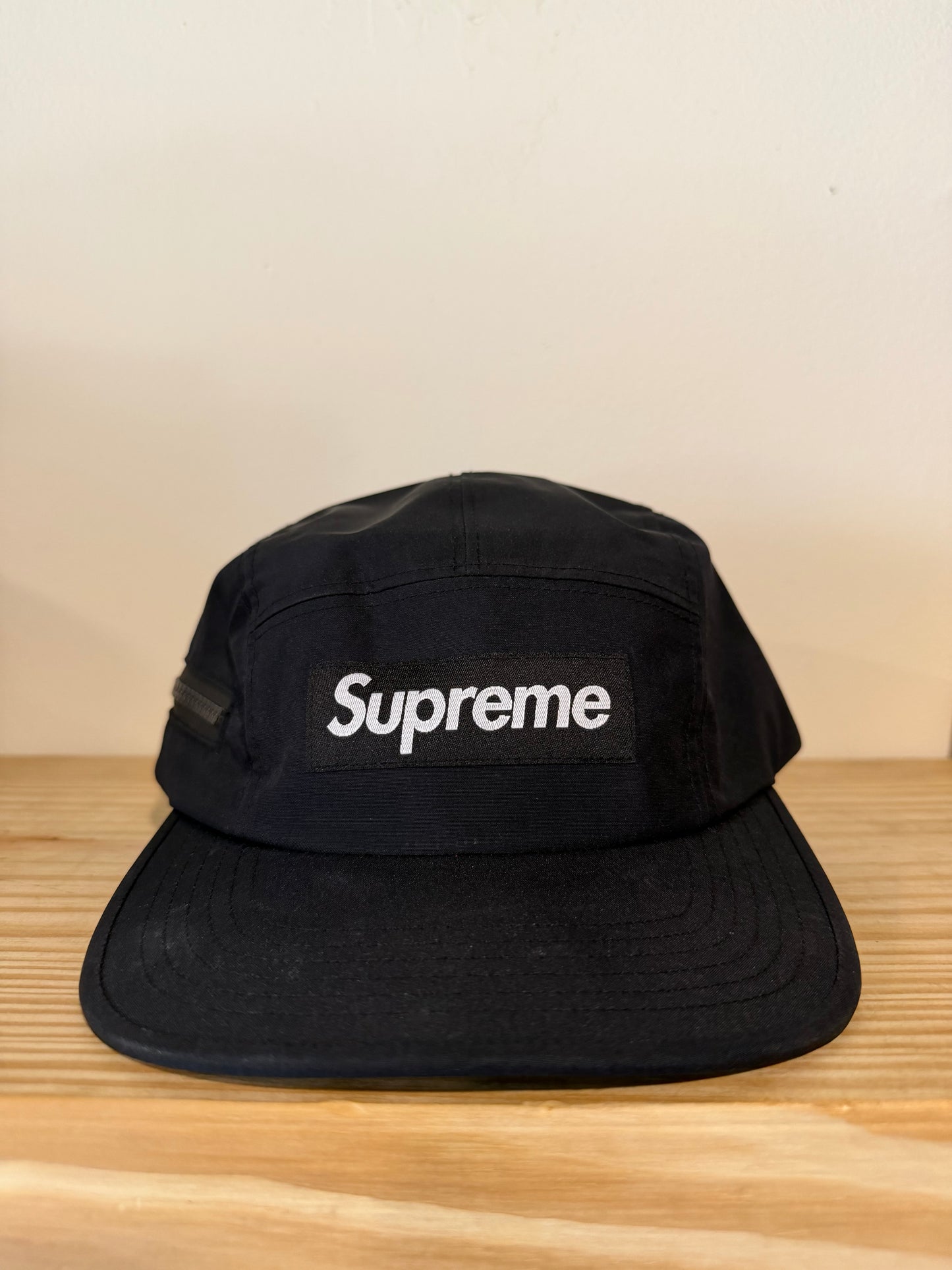 Supreme Gore-Tex Zip Pocket Camp Black 2025 Cap