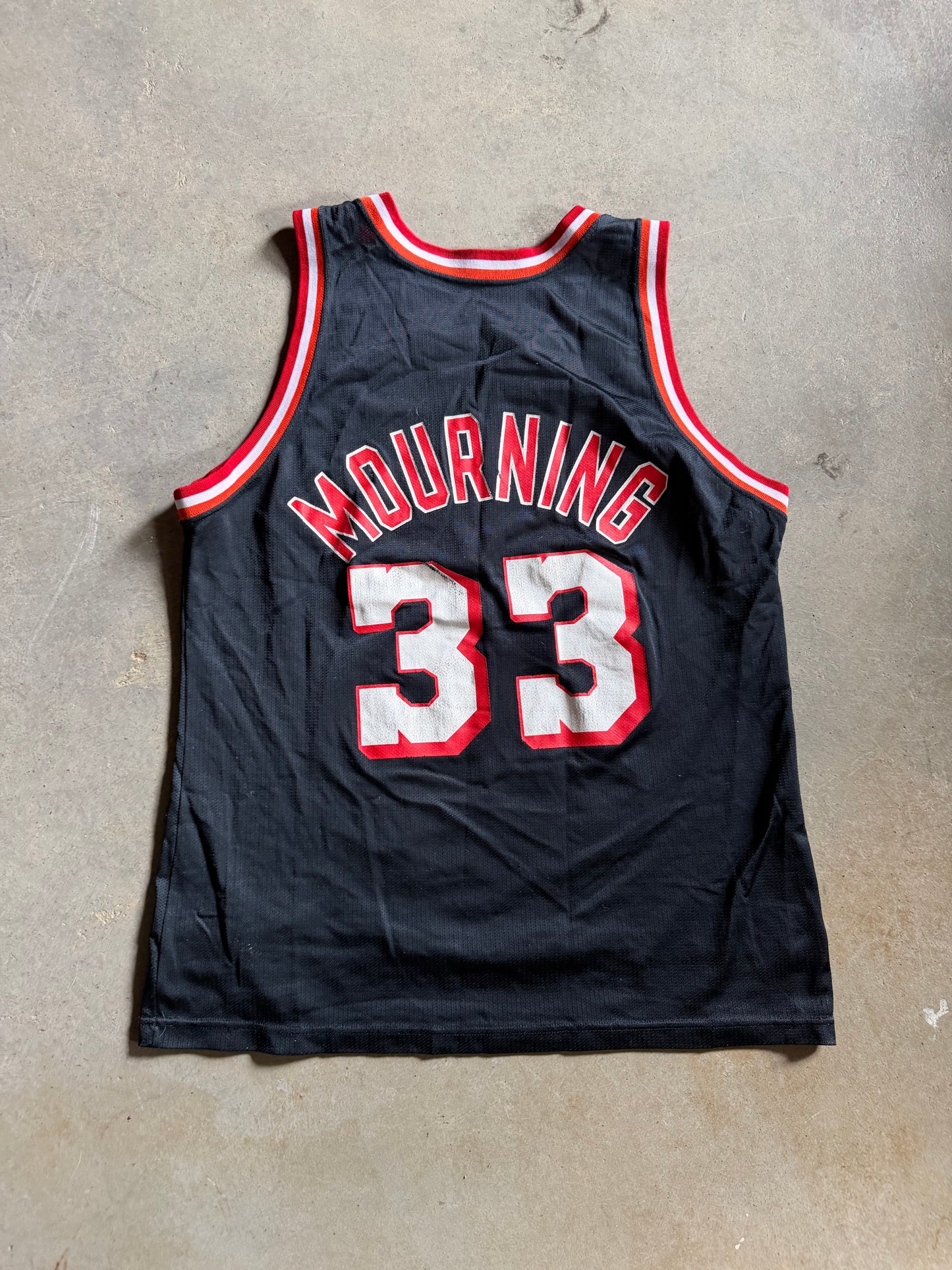 VTG Miami Heat Alonzo Mourning Champion Jersey Sz 44