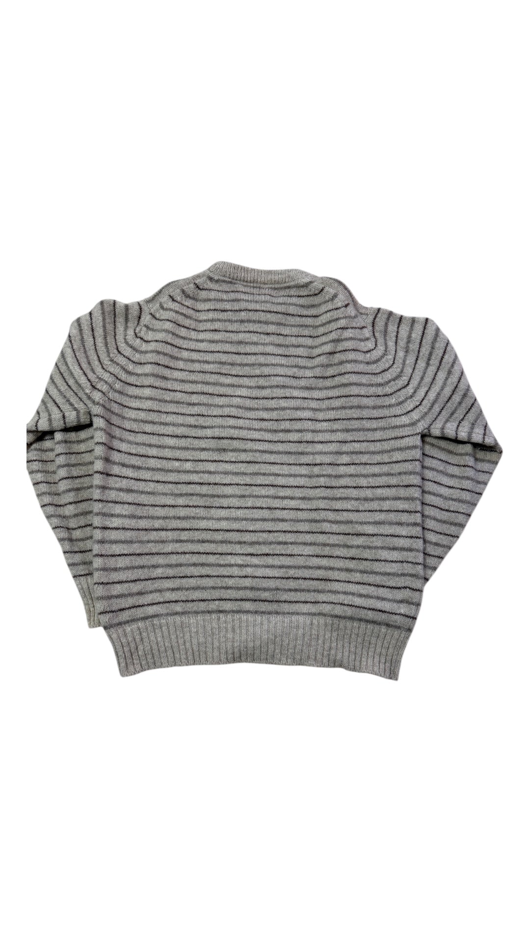 VTG Alan Paine Striped Shetland Wool Sweater Sz Med