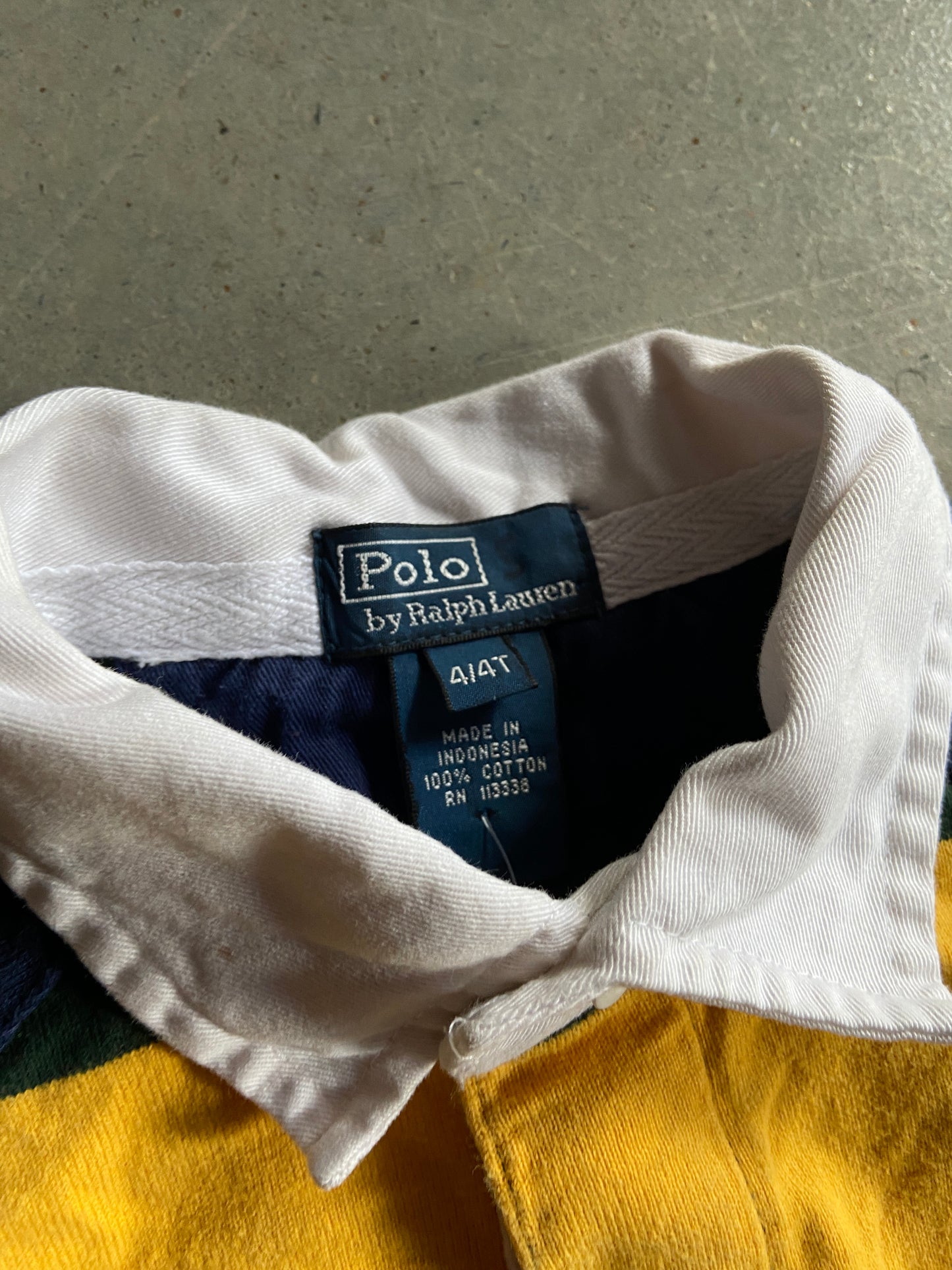VTG Toddler Polo Ralph Lauren Rugby Shirt Sz 4T