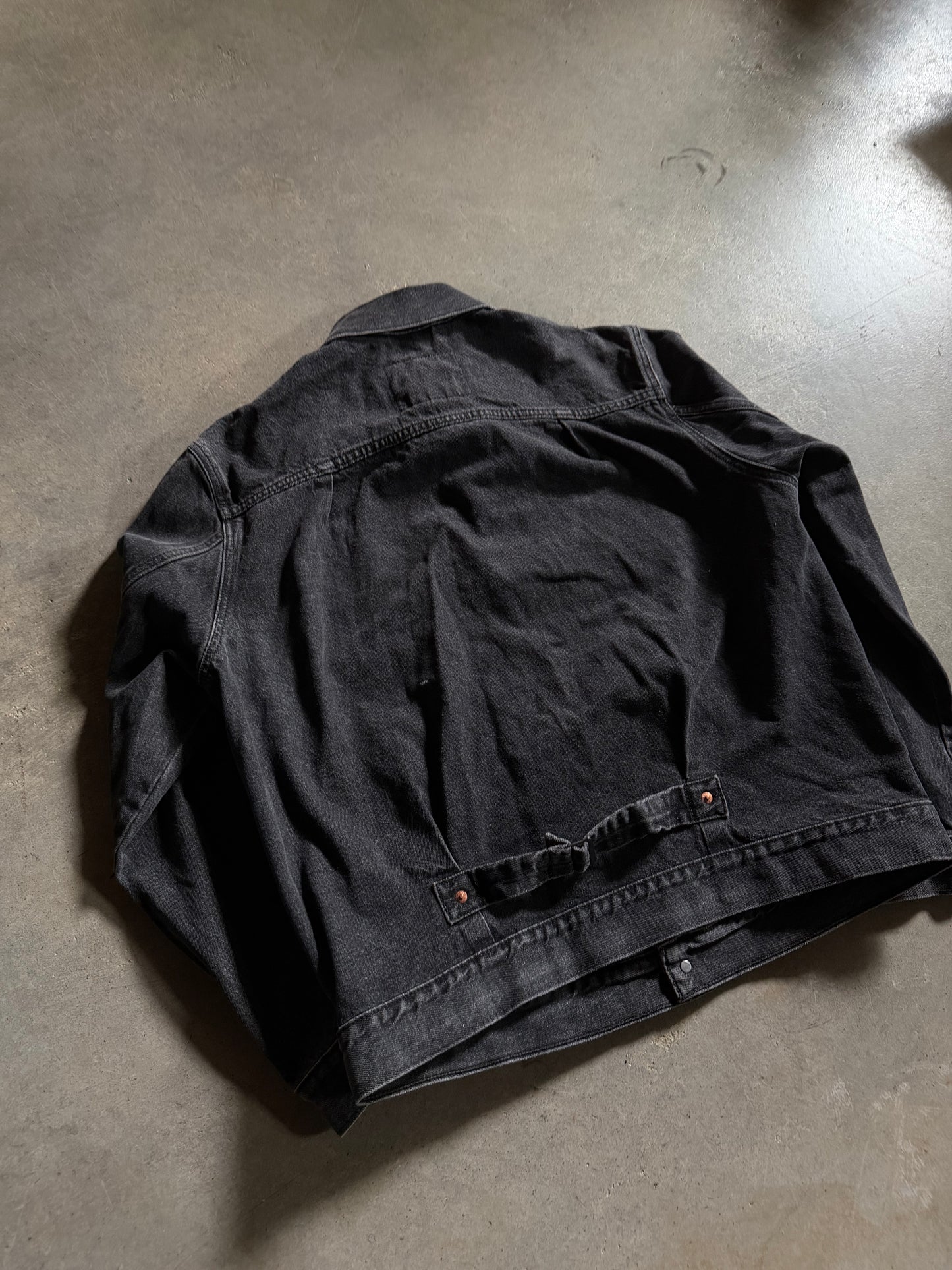 Levis Black Denim Type 2 Jacket Sz M
