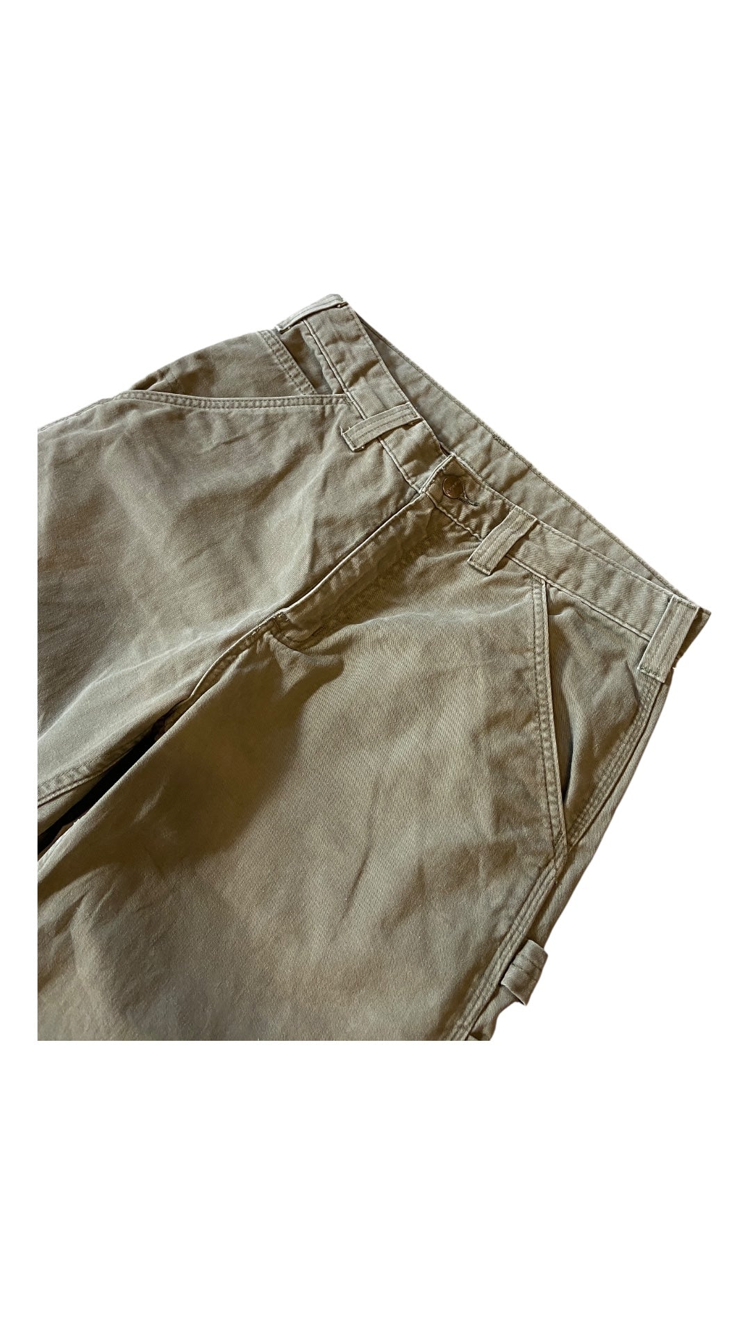 VTG Olive Carhartt Carpenter Pants Sz 31x30