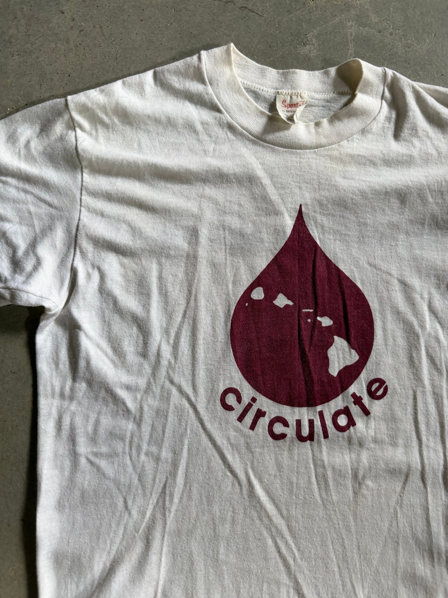 VTG Hawaii Circulate Blood Bank Tee Sz S