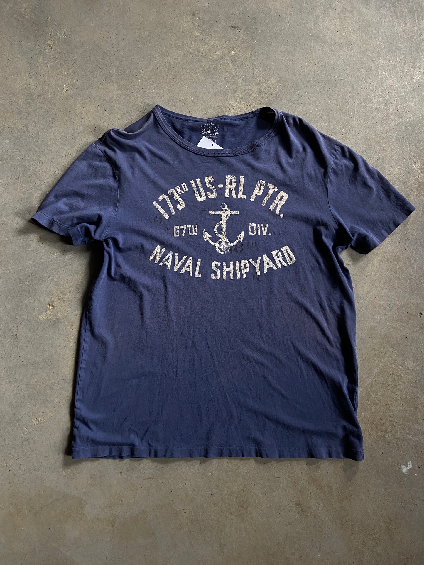 Polo Ralph Lauren Naval Shipyard Tee Sz L
