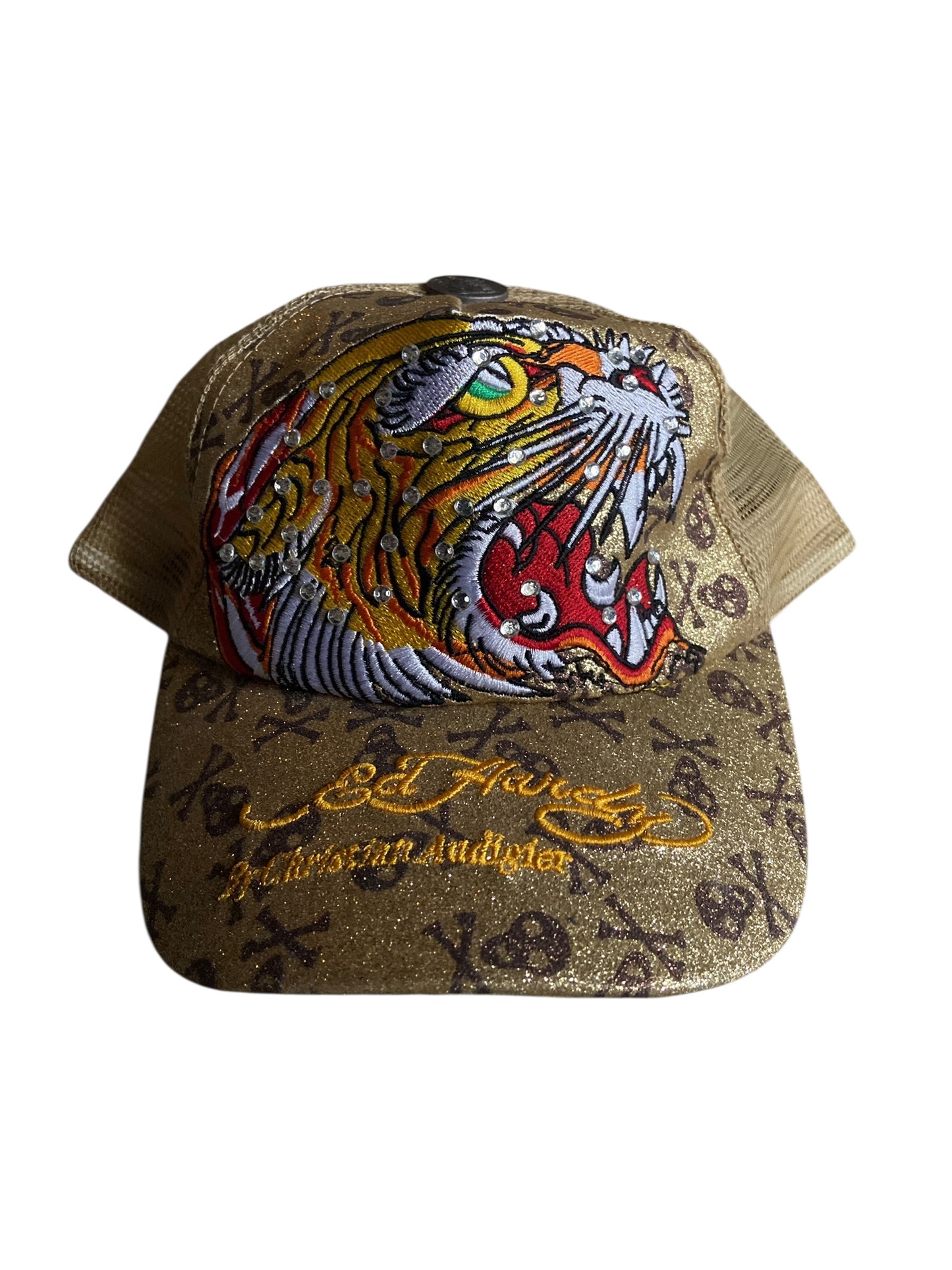 Y2K Ed Hardy Yellow Hat