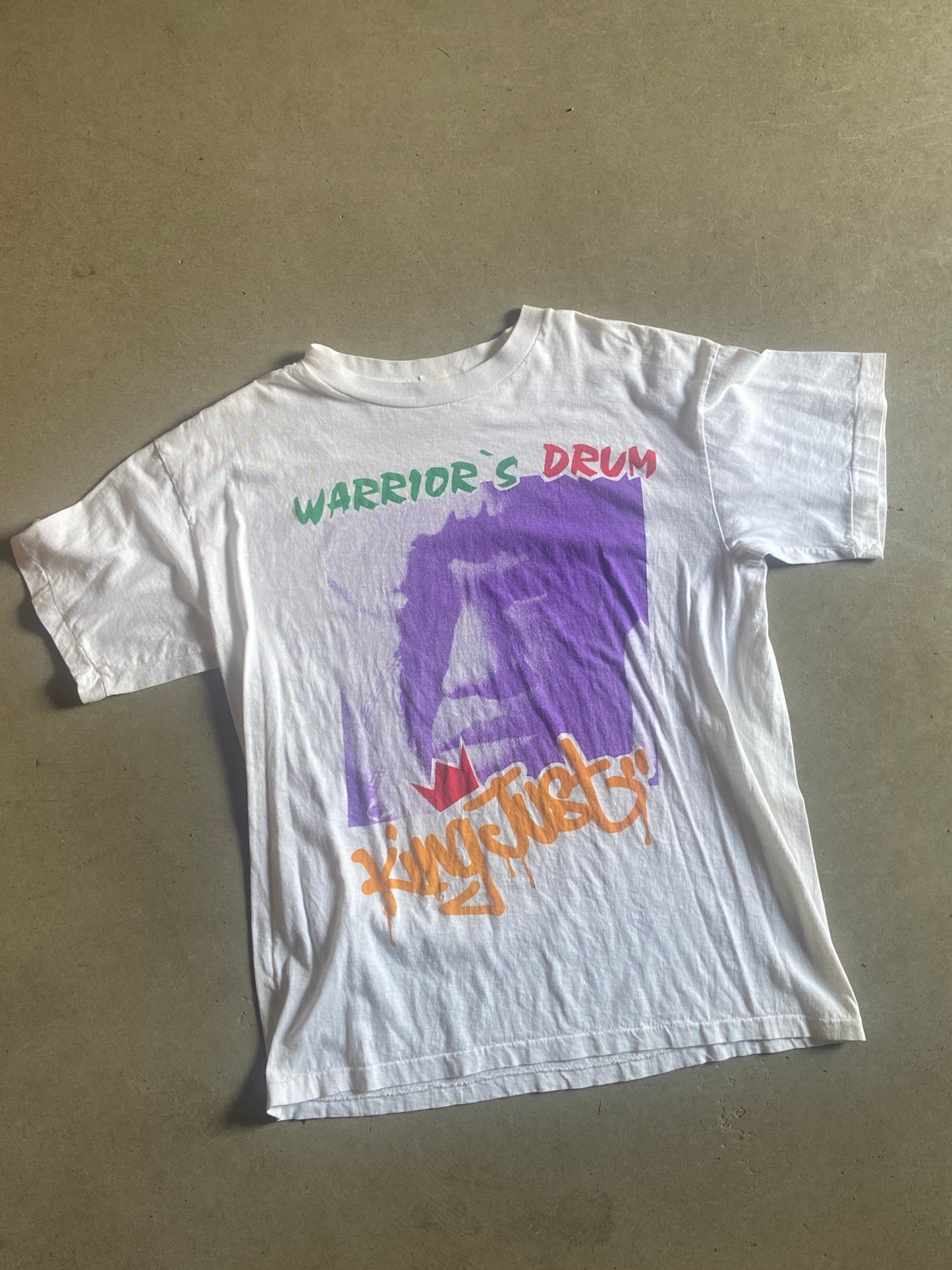 1990’s Vintage King Just Warriors Drum Rap Tee Sz L