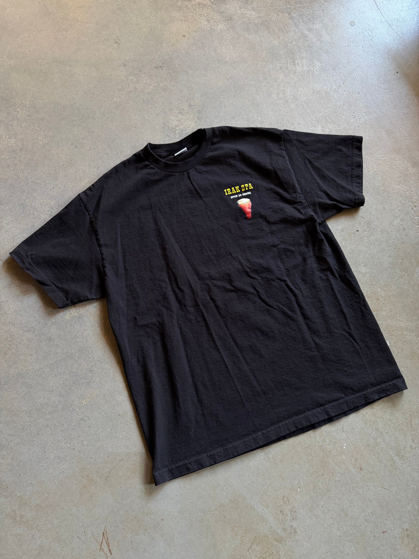Irak Spa Black Tee Sz XL