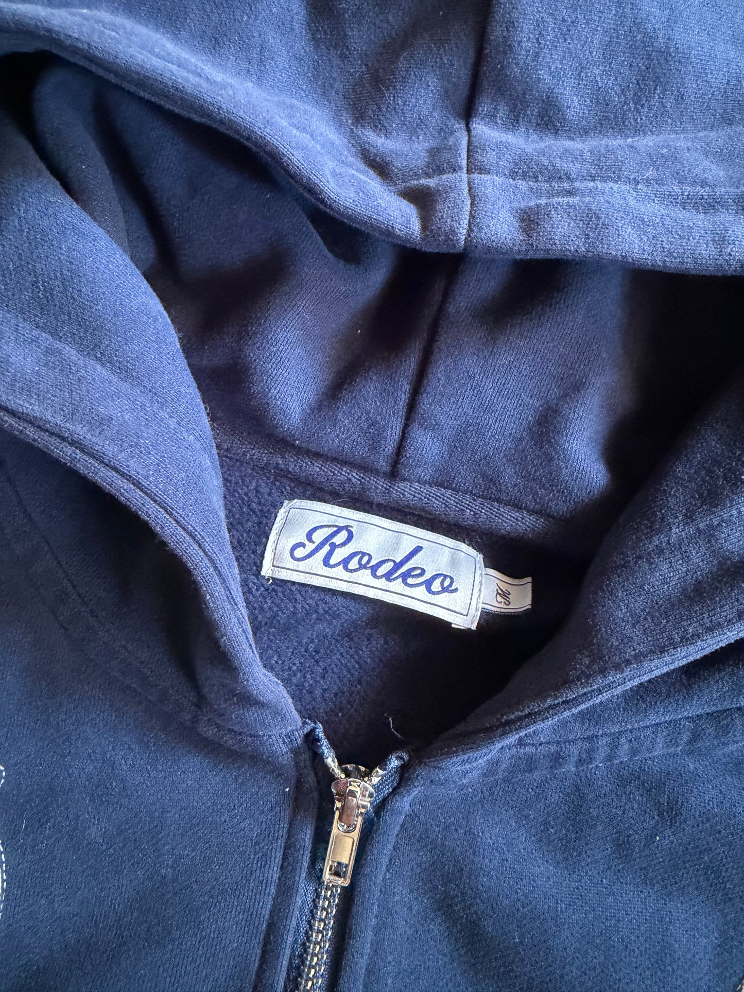 Rodeo Blue Zip Up Hoodie Sz M/L