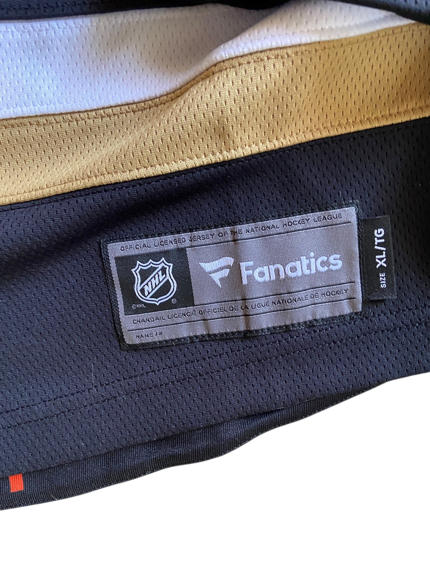 Preowned Anaheim Mighty Ducks Orange Jersey Sz XL