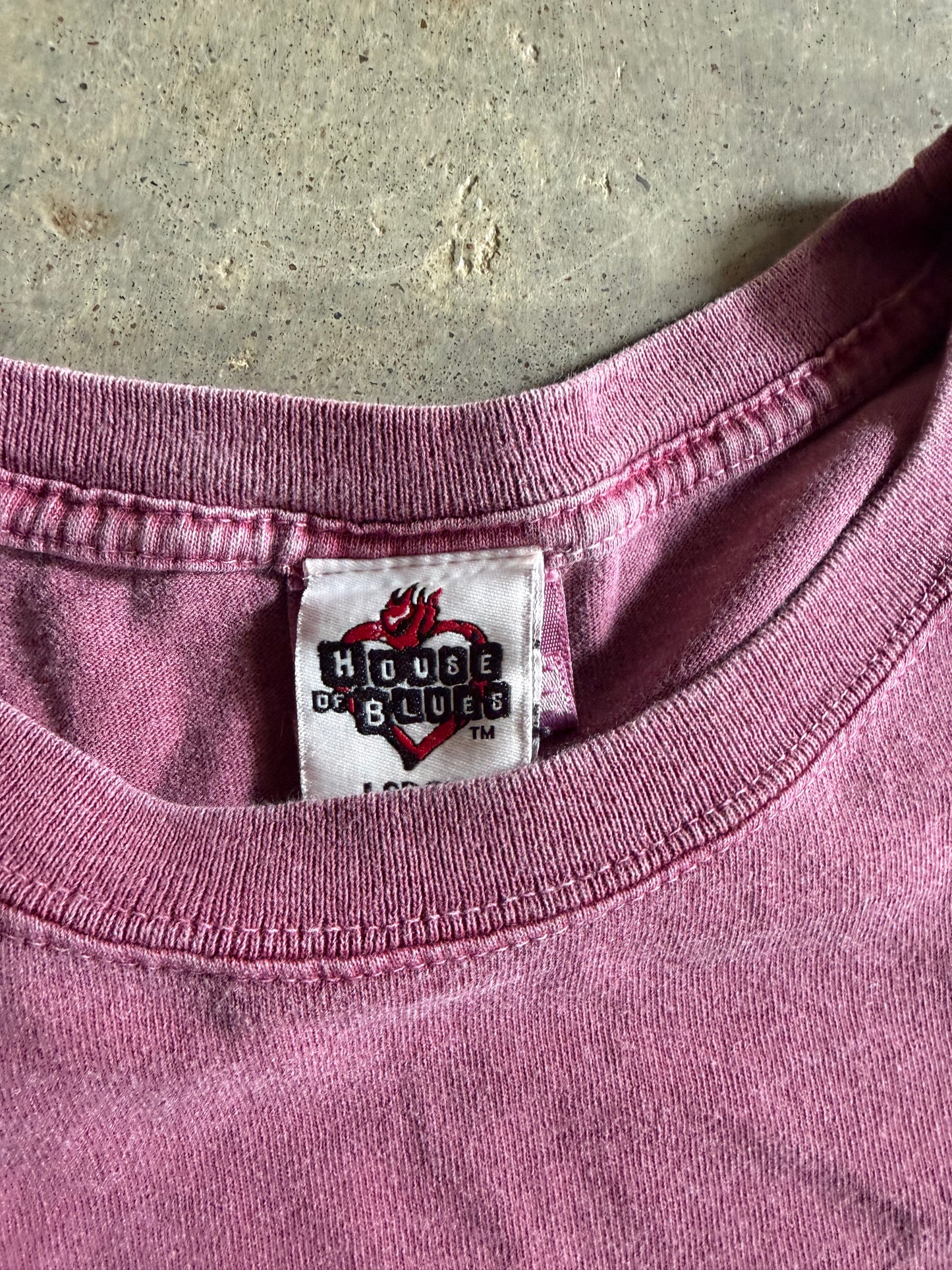 VTG House of Blues Red Tee Sz L