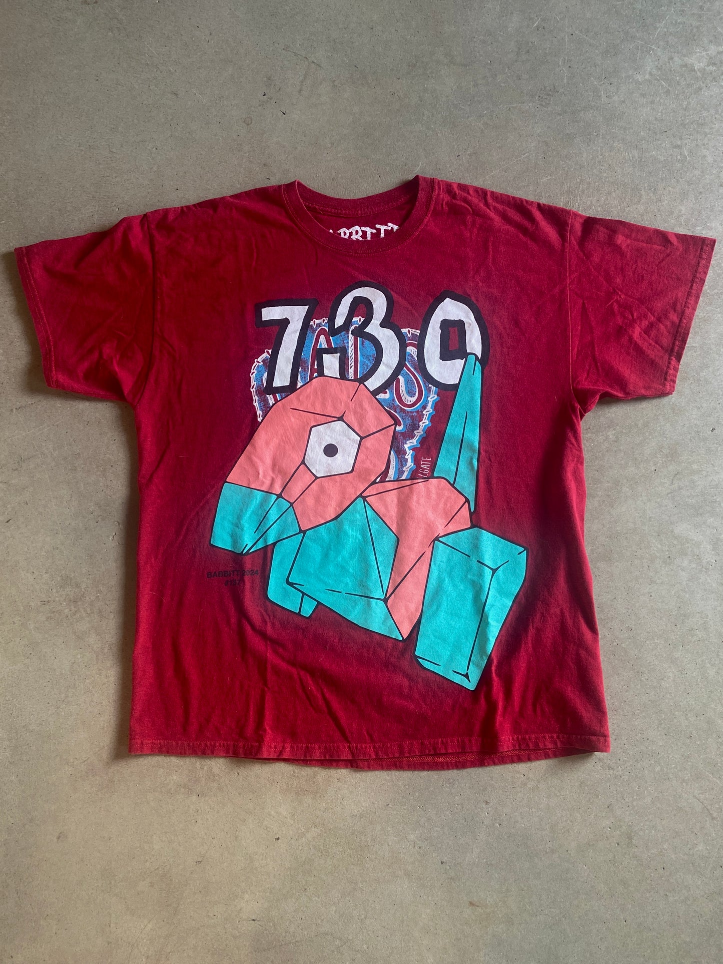 Babbitt Revived Asspizza 151 Pokemon Polygon Tee Sz XL