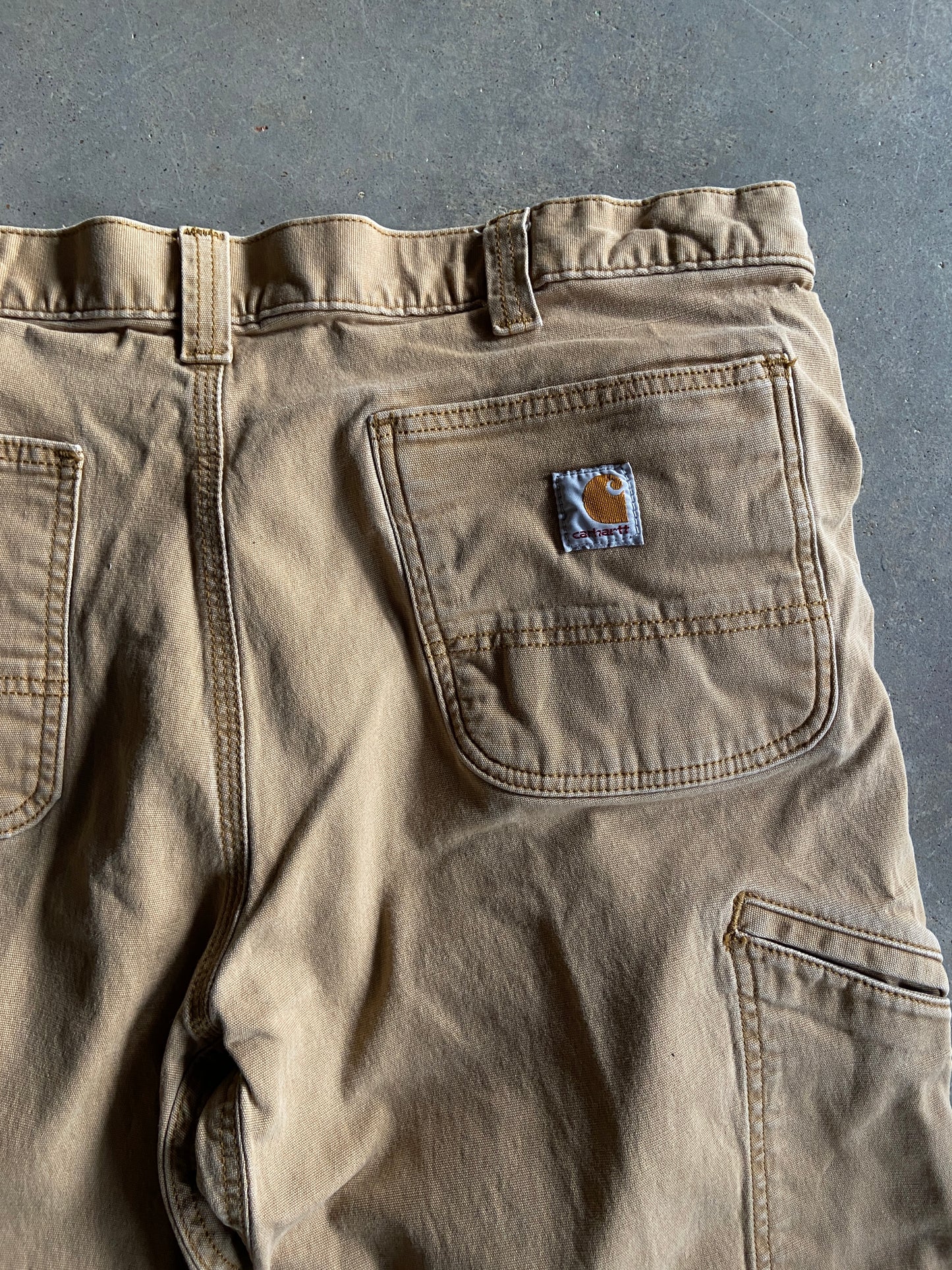 Y2K Carhartt Tan Double Knee Pants Sz 38x28