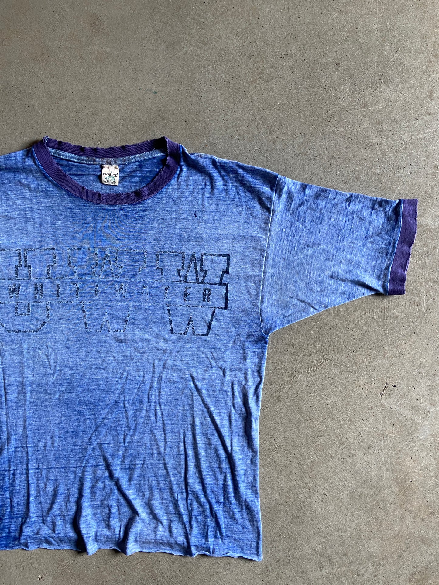 VTG University of Wisconsin Whitewater Cropped Tee Sz L