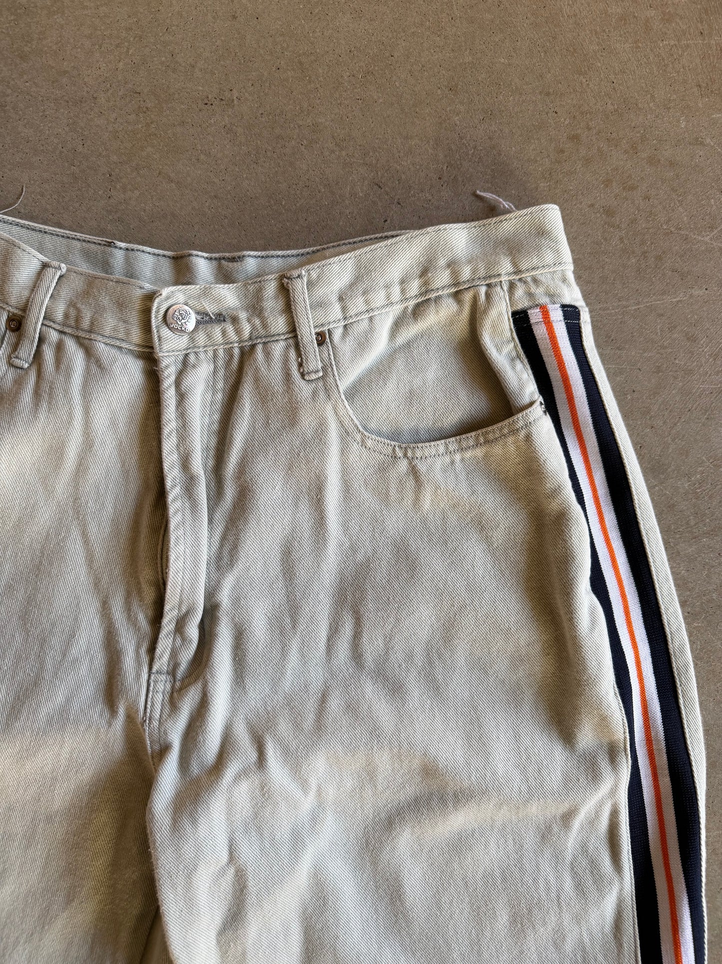 Y2K Jocko Jeans Stripe Pants Sz 36x30