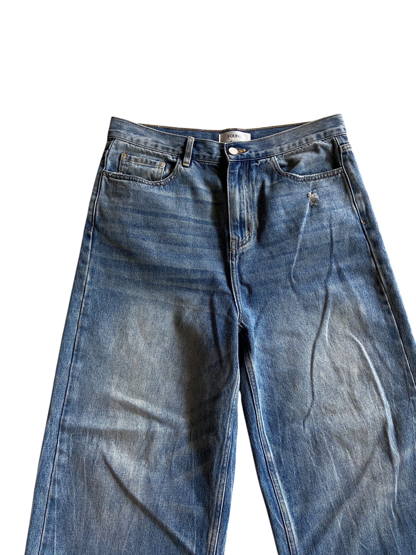 Found Medium Wash Denim Baggy Jeans Sz 34x30