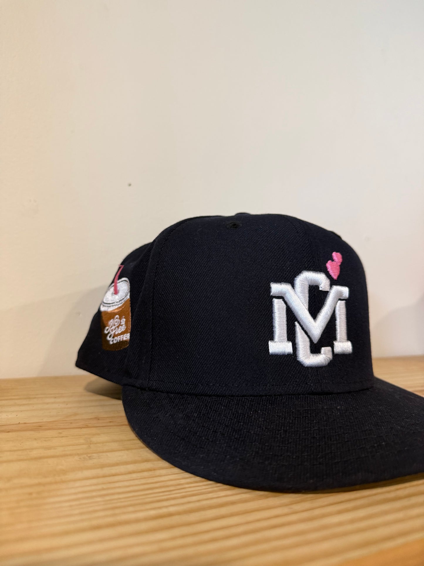 Music City Vintage No Free Coffee Fitted Hat Sz 7 5/8