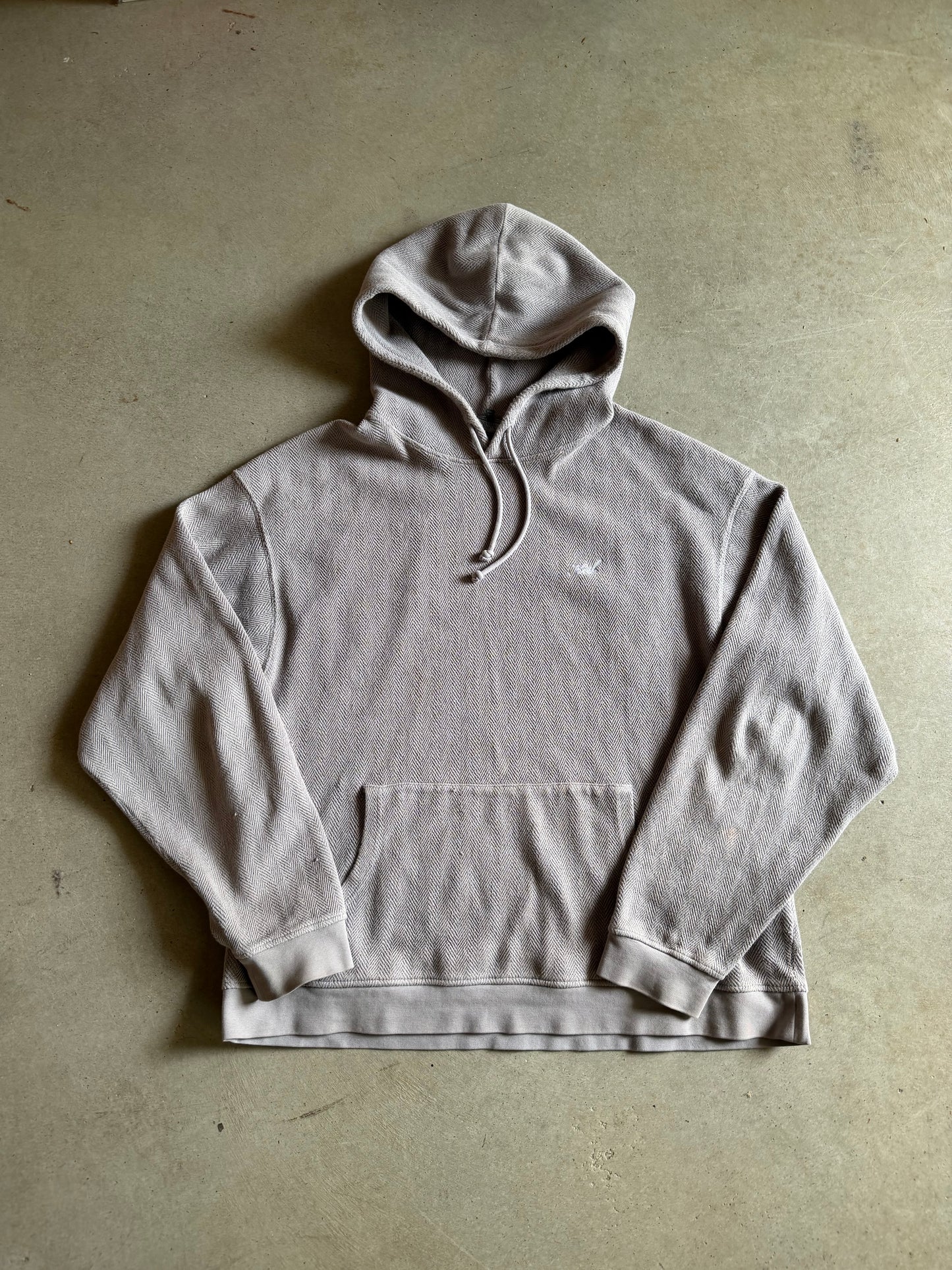 Kith Gray Weave Hoodie Sz 2XL