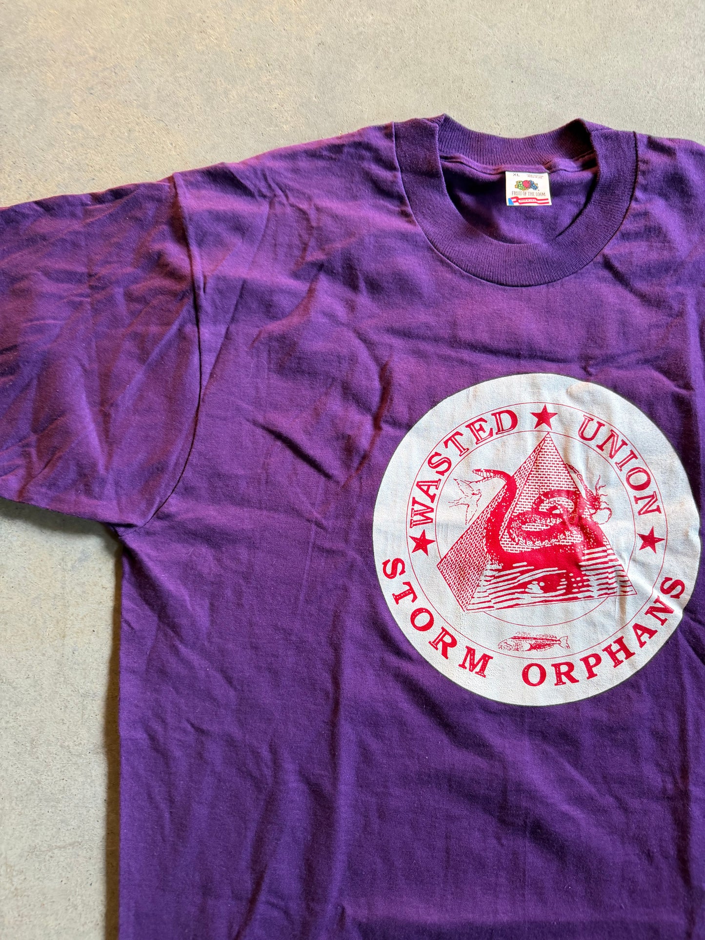 VTG Storm Orphans Wasted Union Band Tee Sz XL