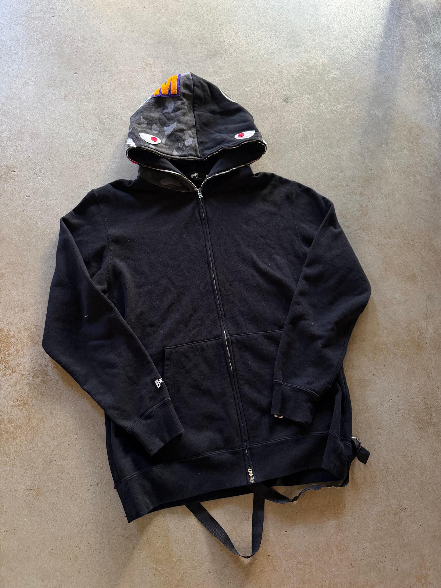 Bape x Stampd Bondage Shark Hoodie Sz L