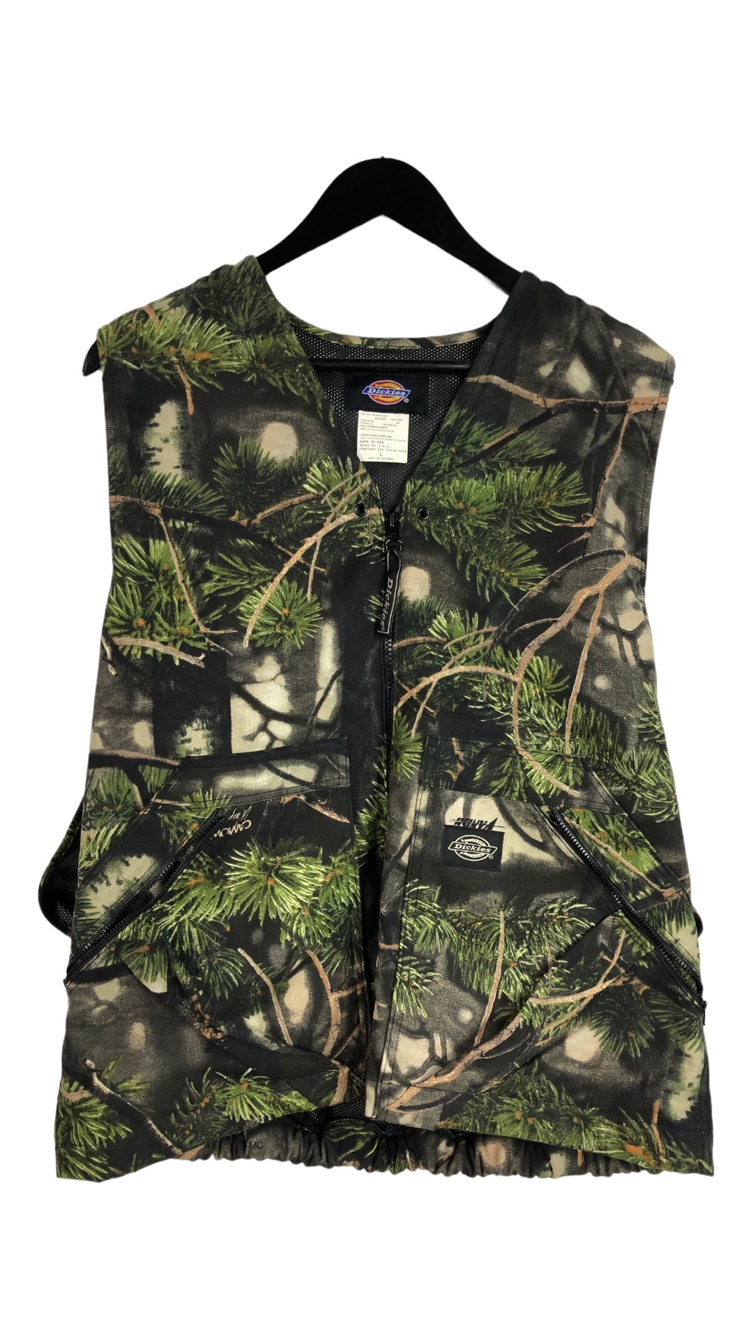 Dickies Vanish Camo Vest With Attached Backpack sz L