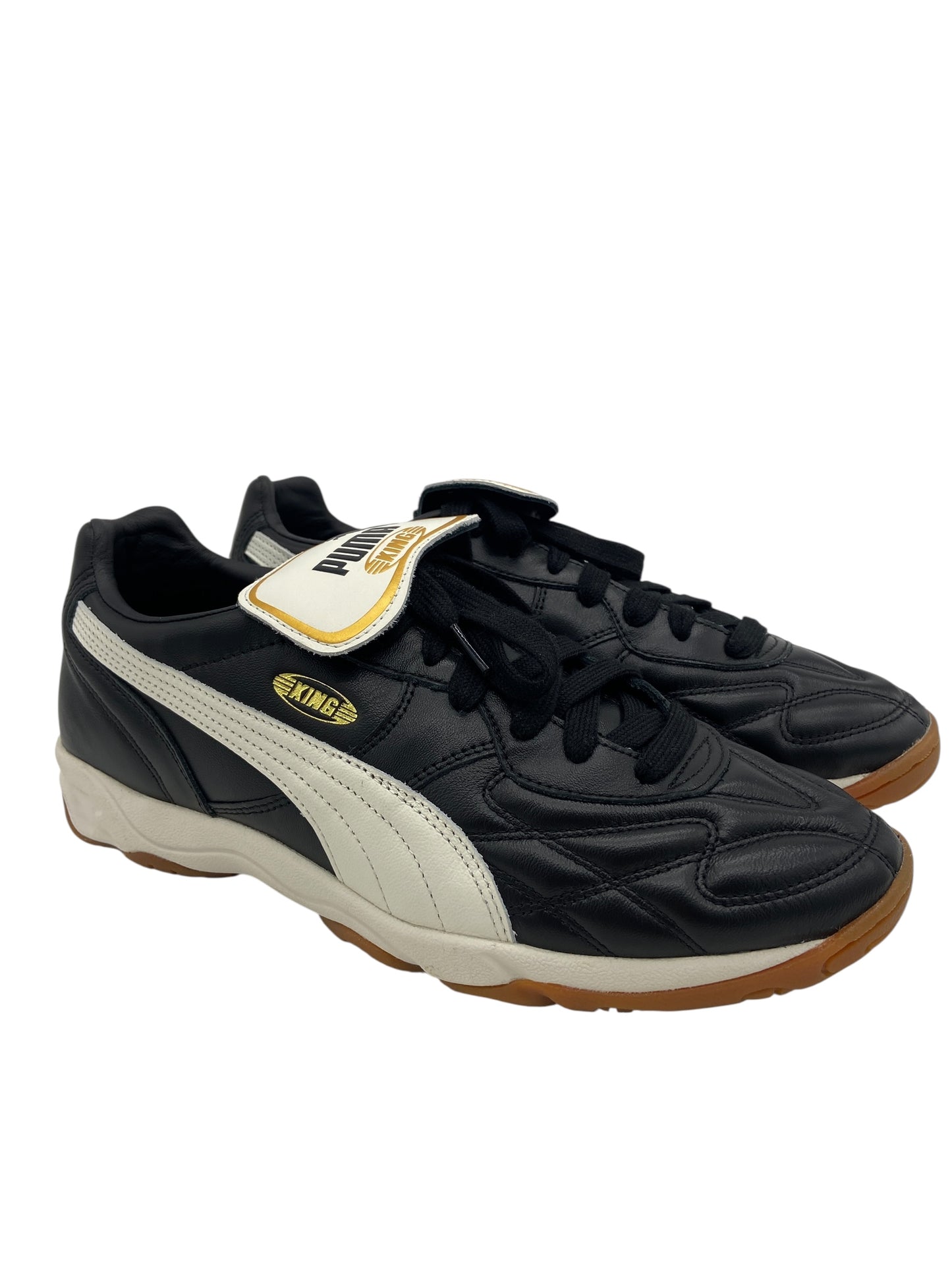 Preowned Puma King Indoor "Black-Warm White" Sz 10.5" 401683-01