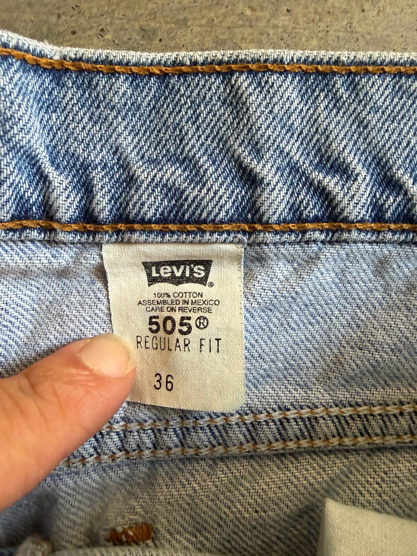 VTG Levis 505 Orange Tab Shorts Sz 36