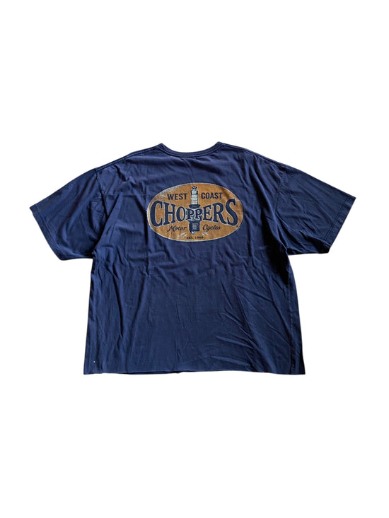 West Coast Choppers Cropped Tee Sz XL