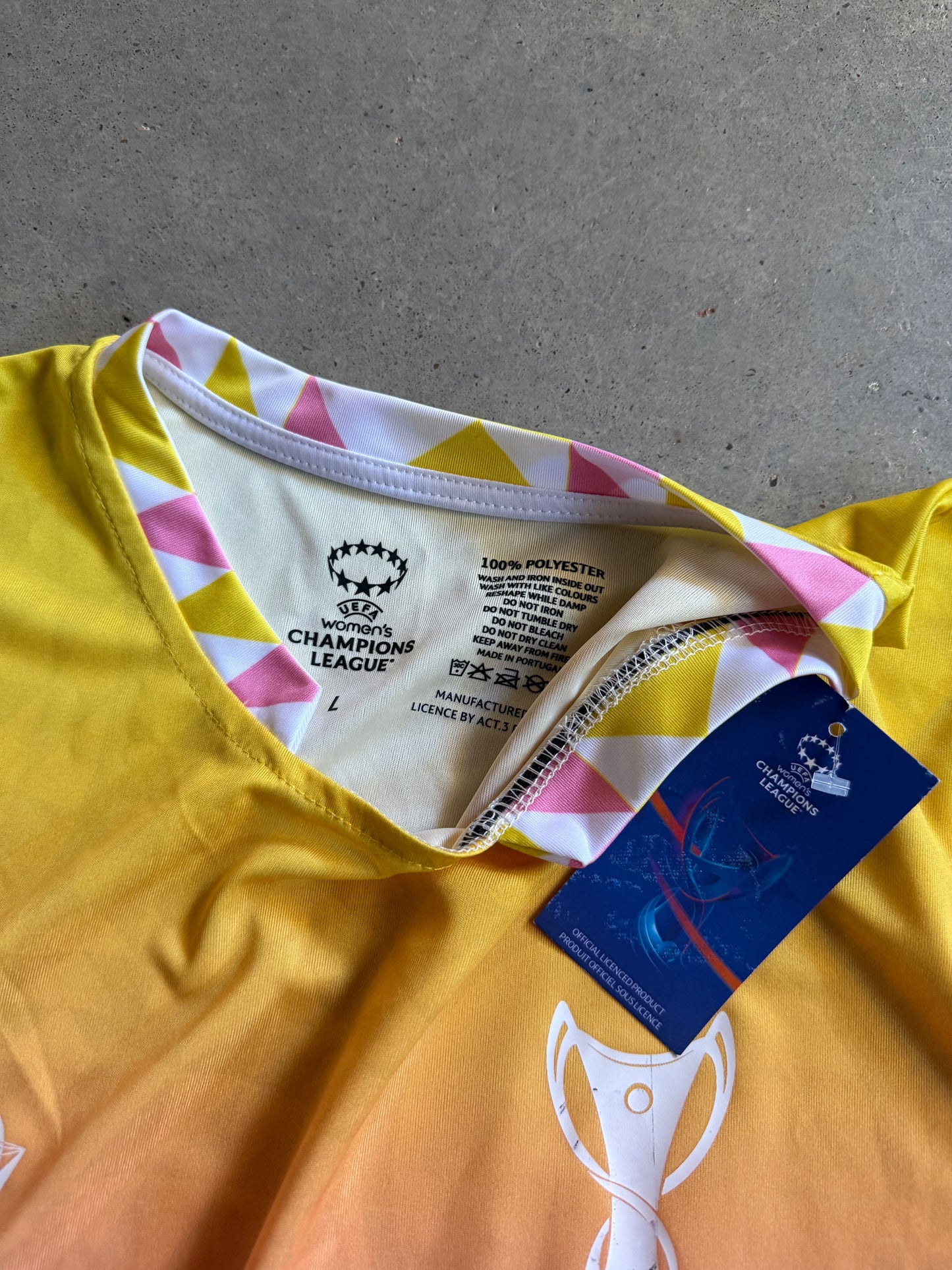 Lisbon 25 Final Women's Champion League Jersey Sz L