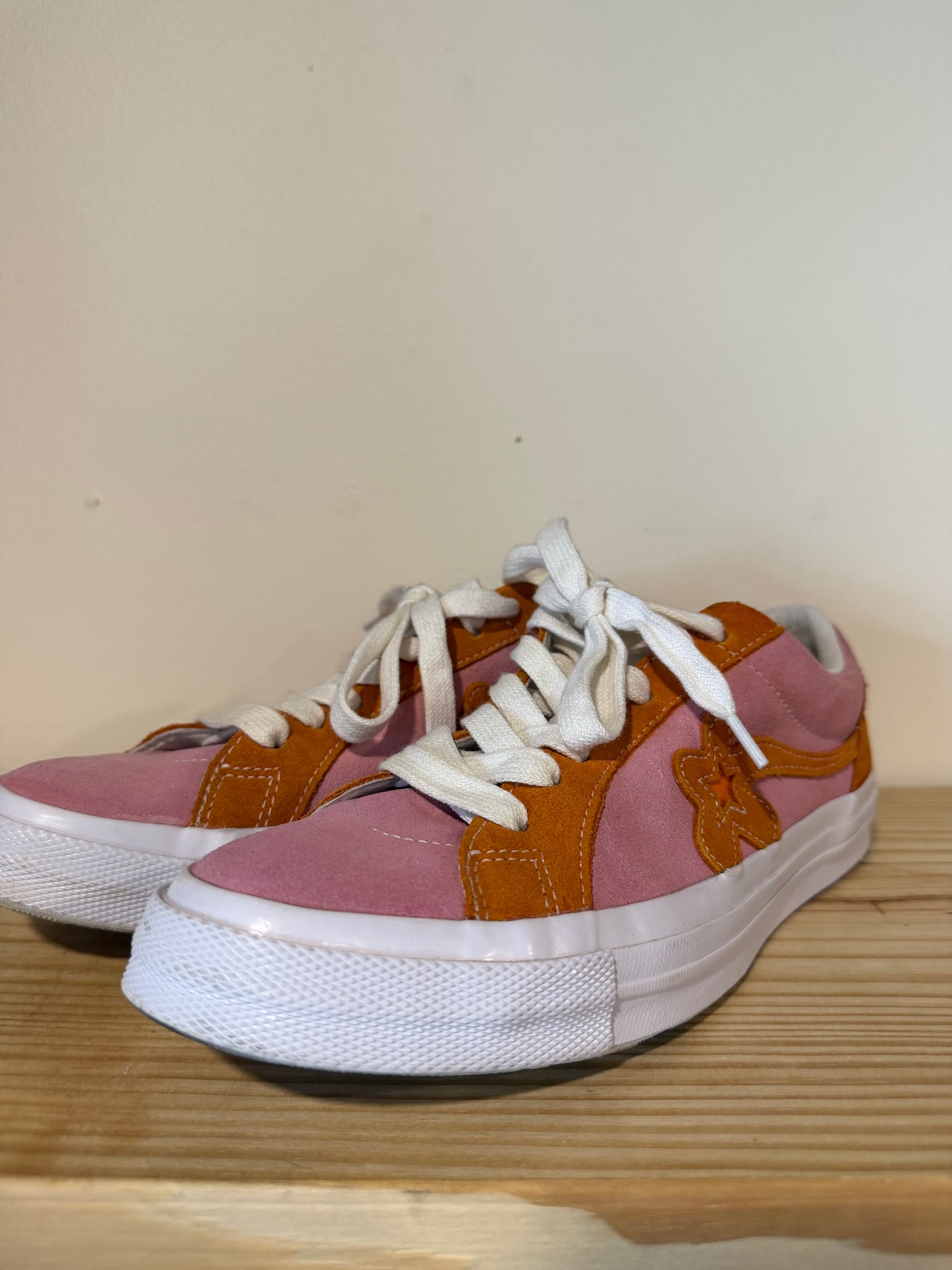 Preowned Converse One Star Ox Tyler the Creator Golf le Fleur Pink Orange Sz 9.5M/11W