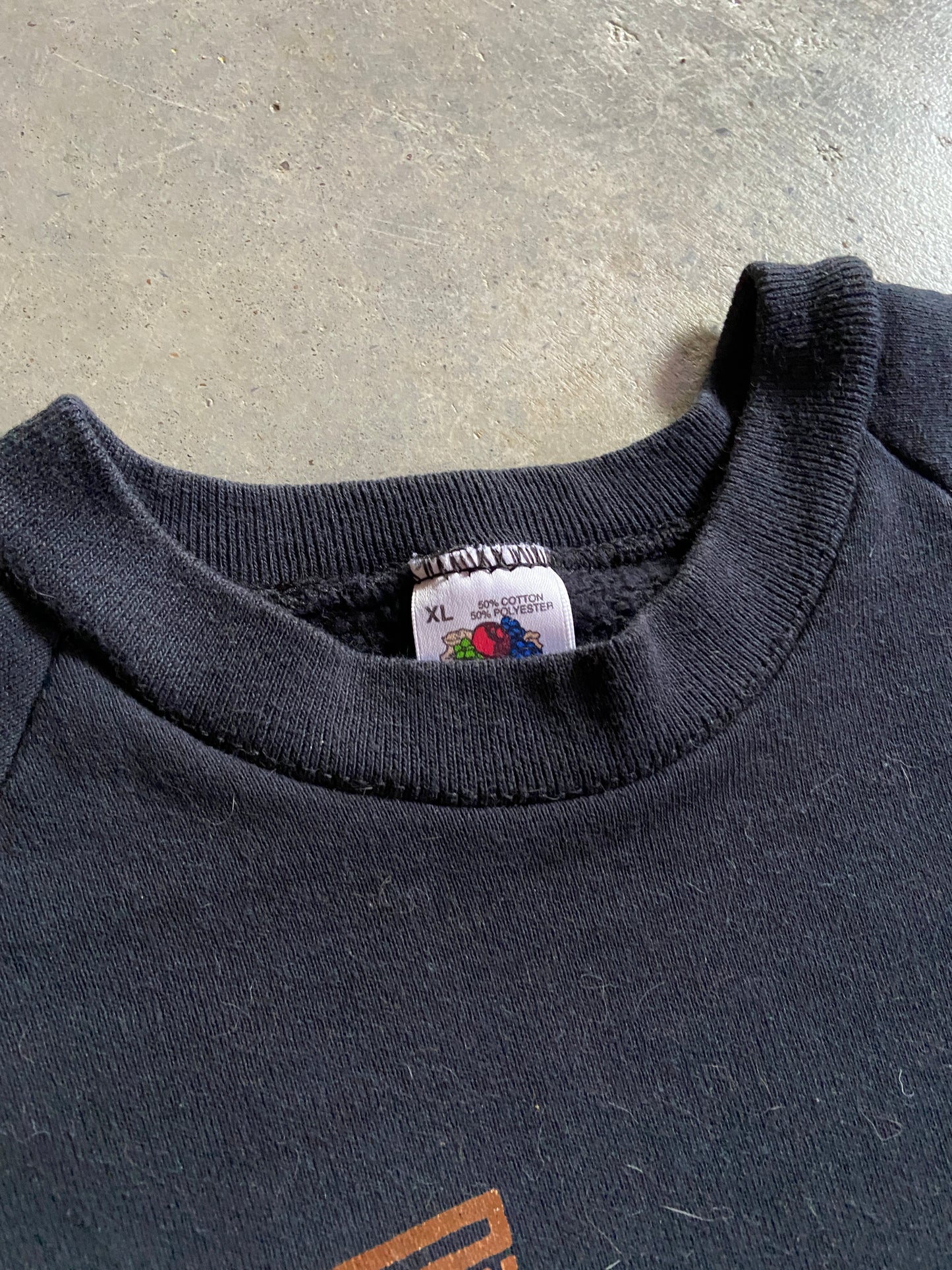 VTG New York Gold Twin Towers Sweatshirt Sz L/XL