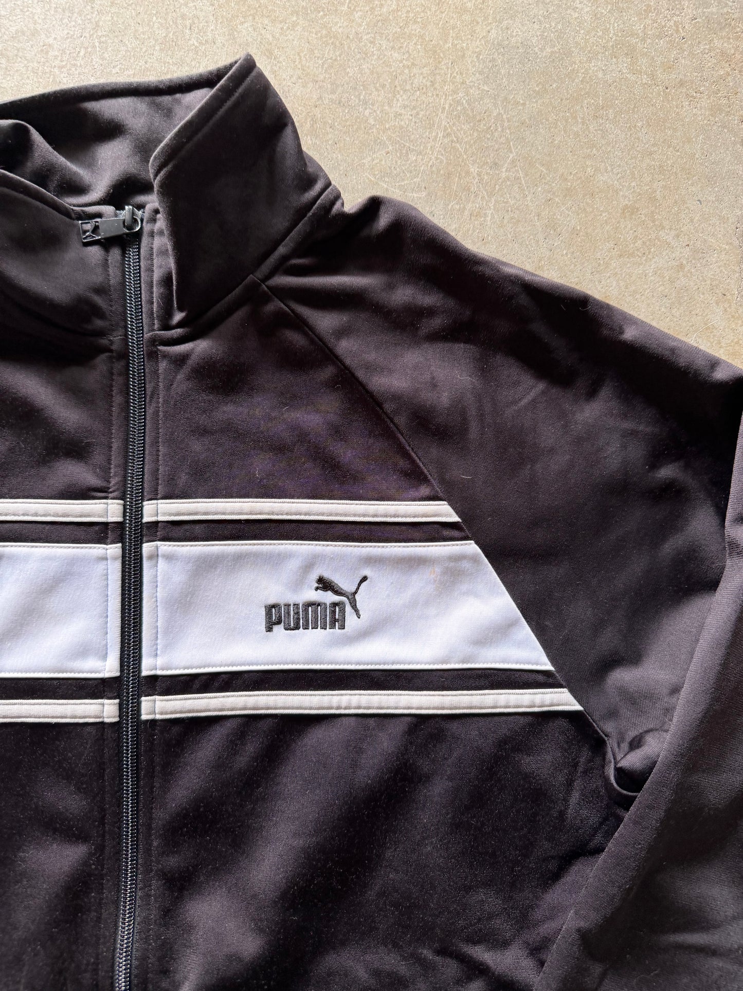 Black Puma Zip Up Jacket Sz S