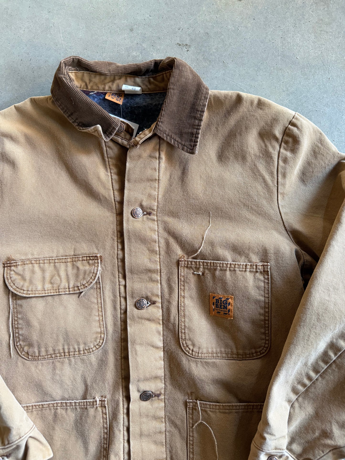 VTG Big Ben Wrangler Tan Jacket Sz M/L