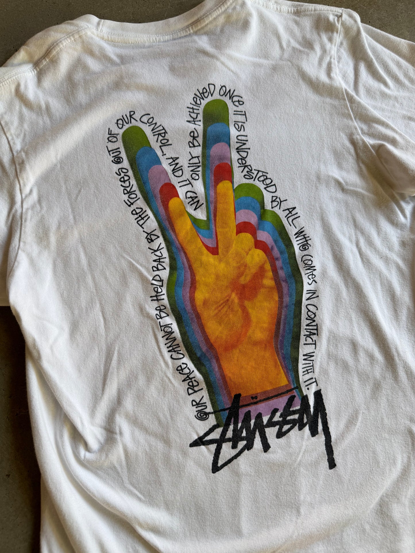 Stussy Our Peace Tee Sz M