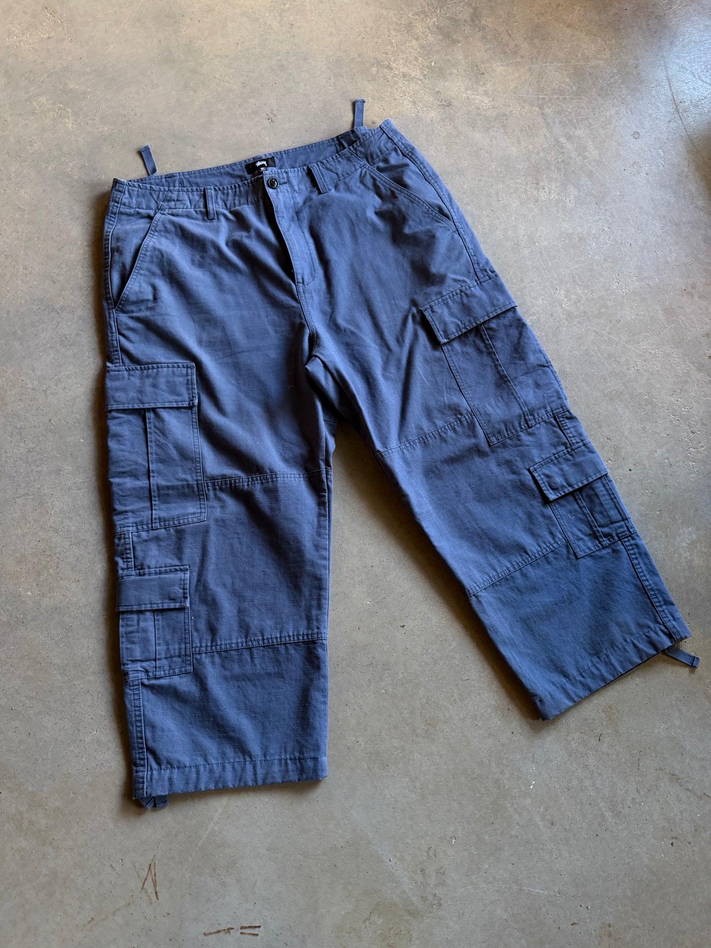 Stussy Dusty Blue Cargo Pants Sz 38x27"