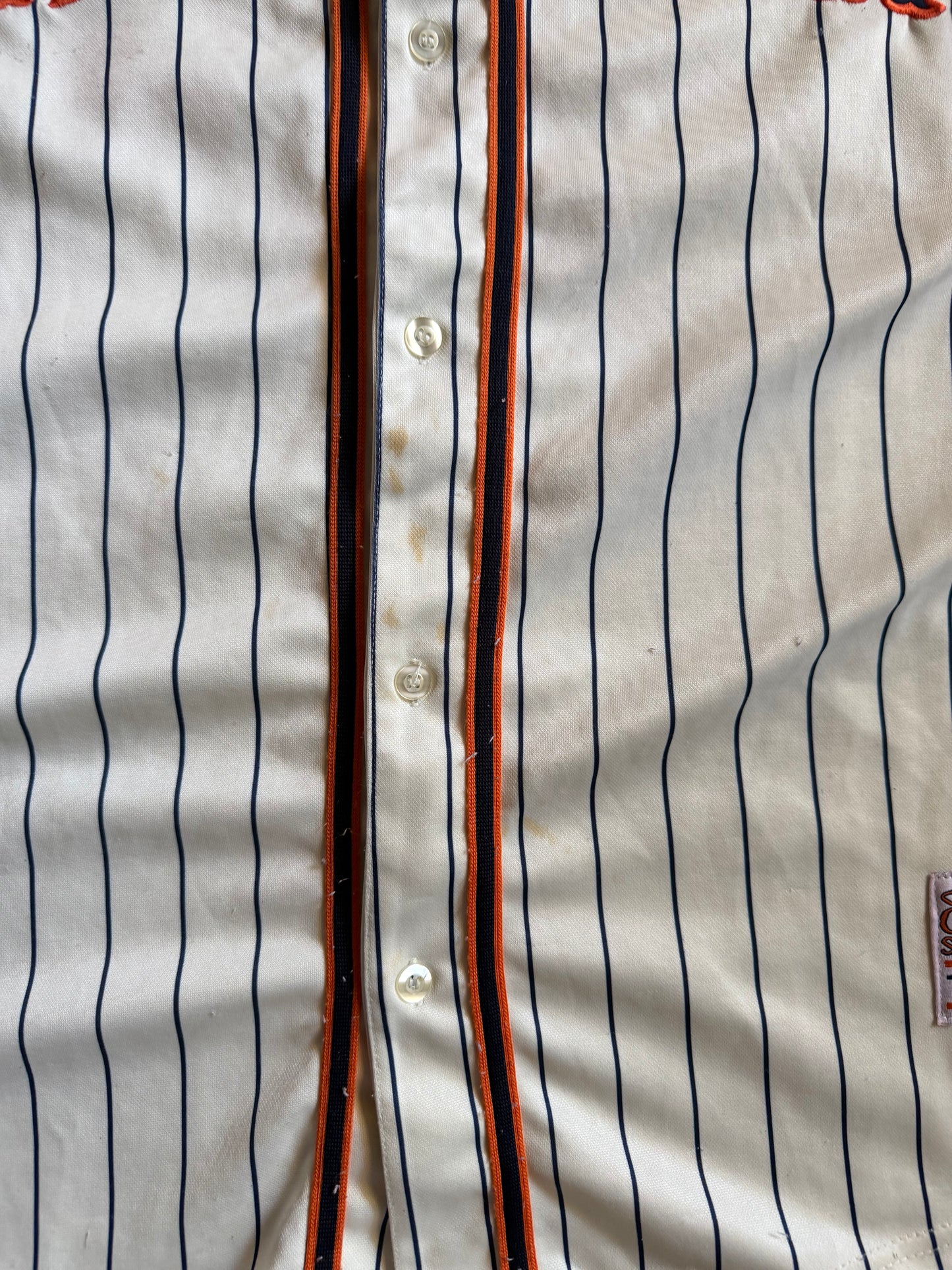 New York Otek Sports Stripe Baseball Jersey Sz L