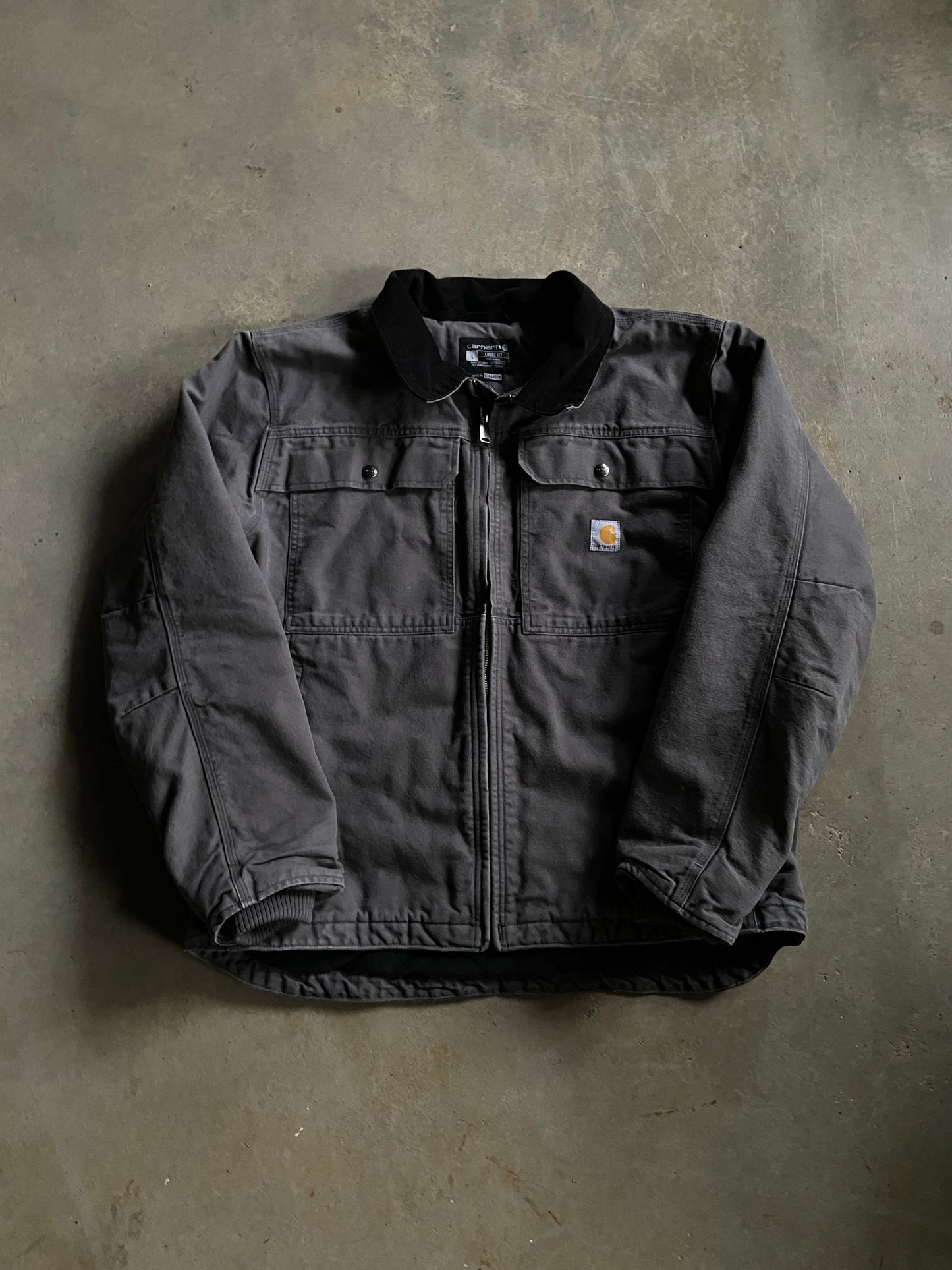 Carhartt Gray Detroit Jacket Sz L