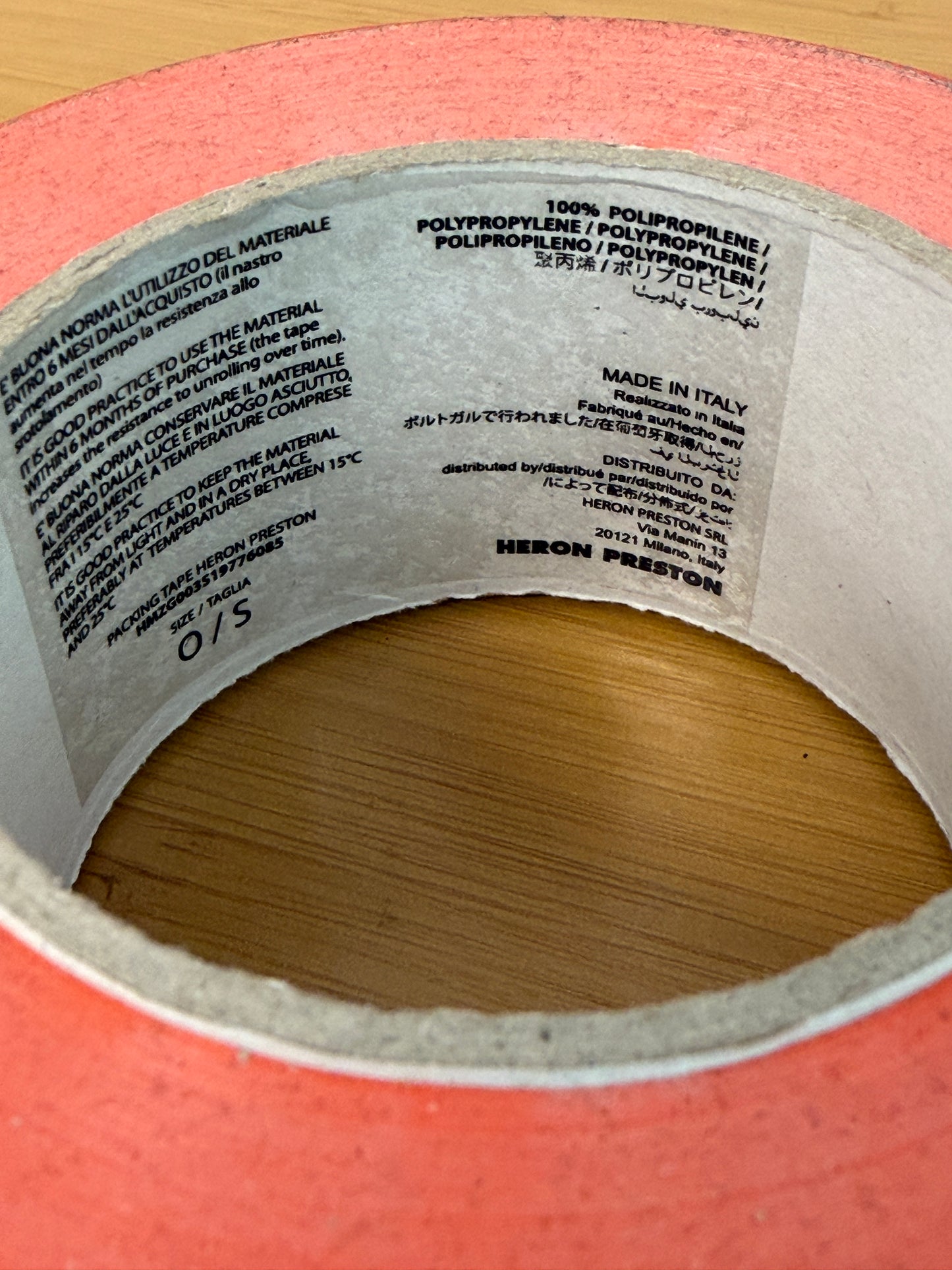 2019 Heron Preston Promo Caution Packing Tape
