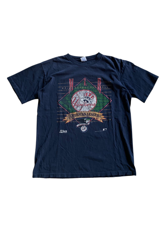VTG New York Yankees Salem 1991 Tee Sz M/L