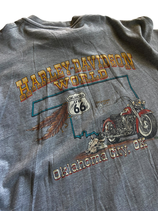 VTG Harley Davidson Proven Performance Oklahoma L/S Tee Sz XL