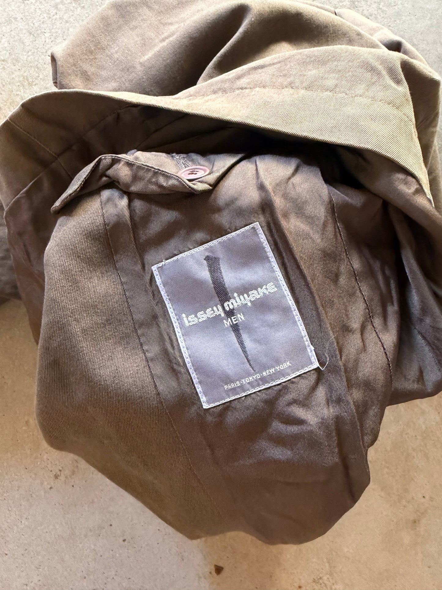 VTG 1980s Issey Miyake Chocolate Blazer Sz L