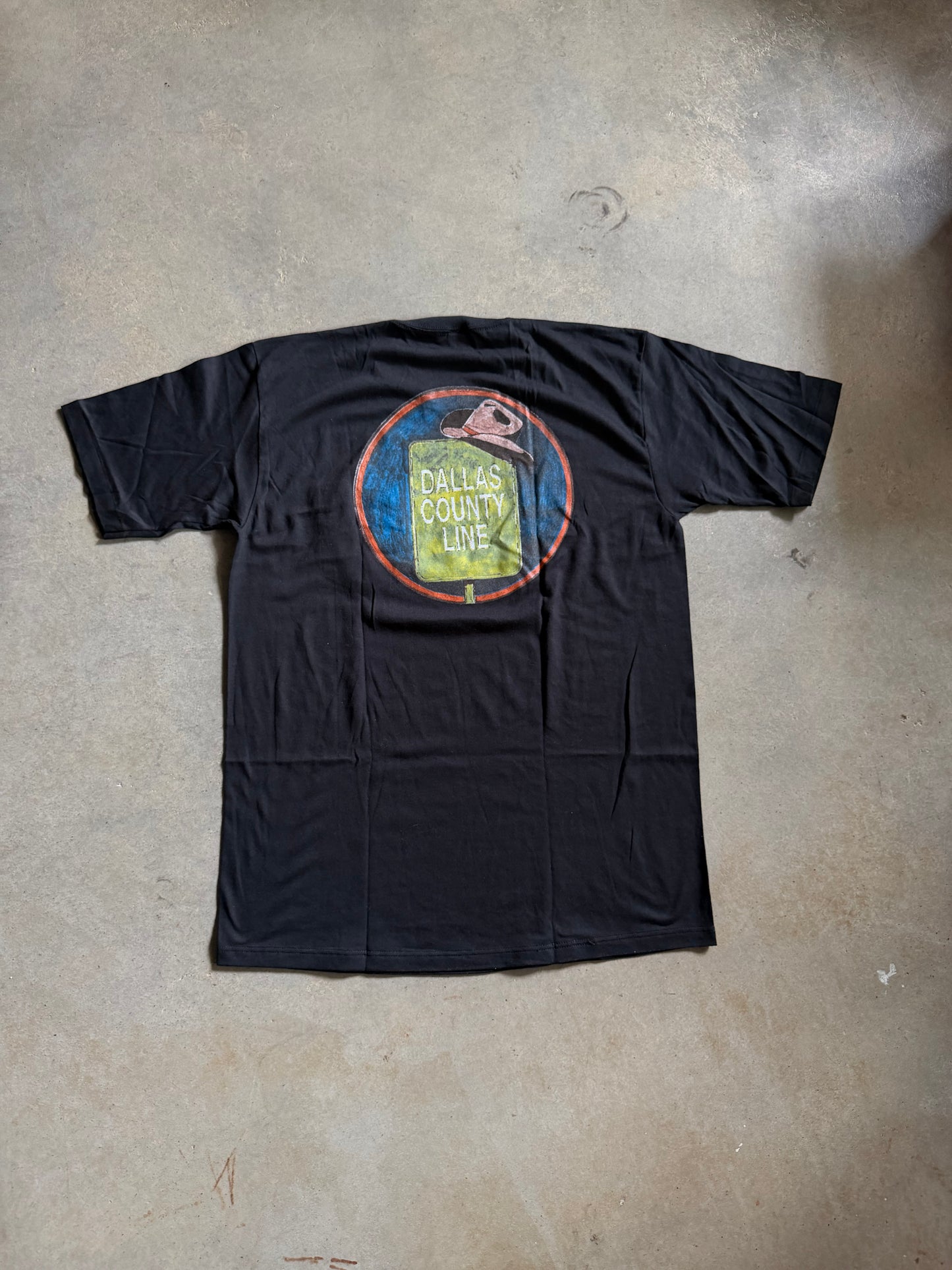 VTG Dallas County Line Pocket Tee Sz L