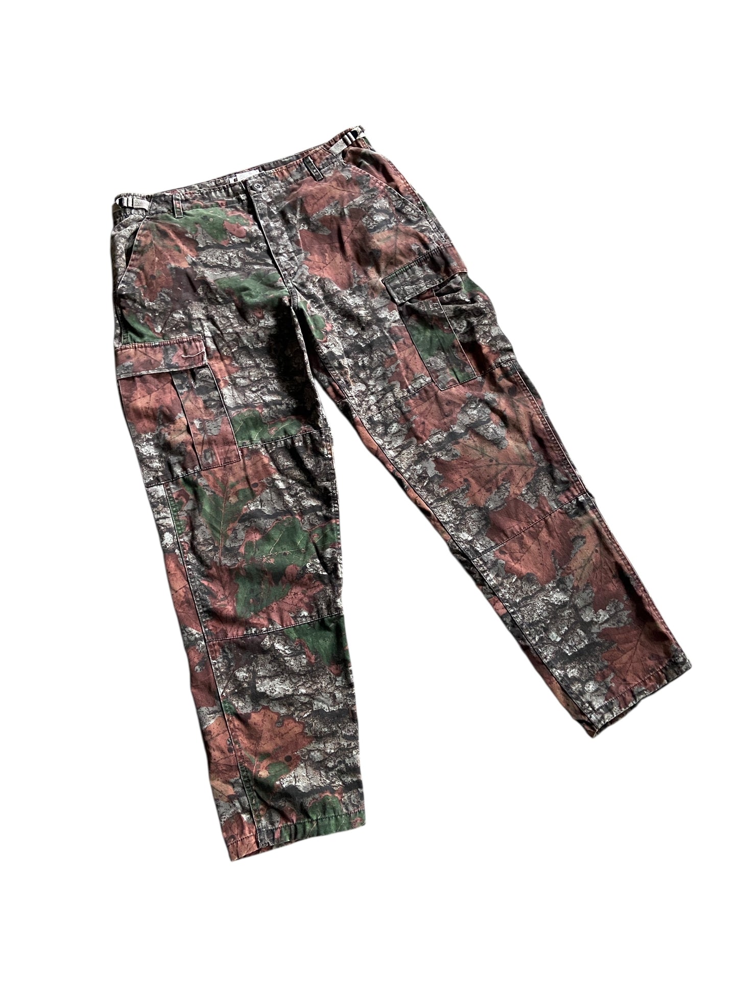 Y2K Jim Crumley's Outfitter Tuff Camo Leaf Pants Sz 36x30