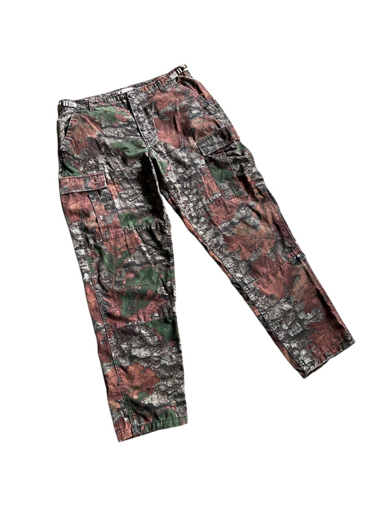 Y2K Jim Crumley's Outfitter Tuff Camo Leaf Pants Sz 36x30