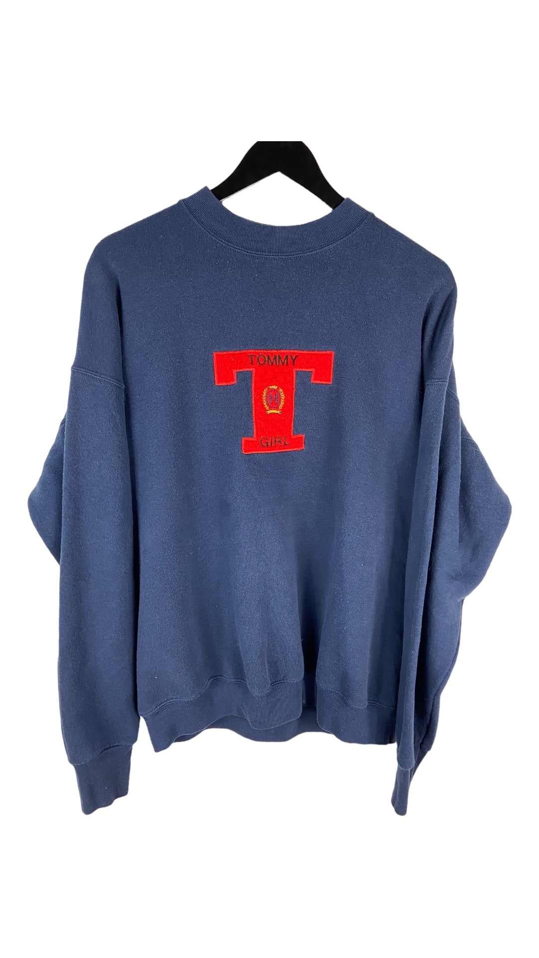 VTG Tommy Girl Boot Crewneck Sweater Sz XL