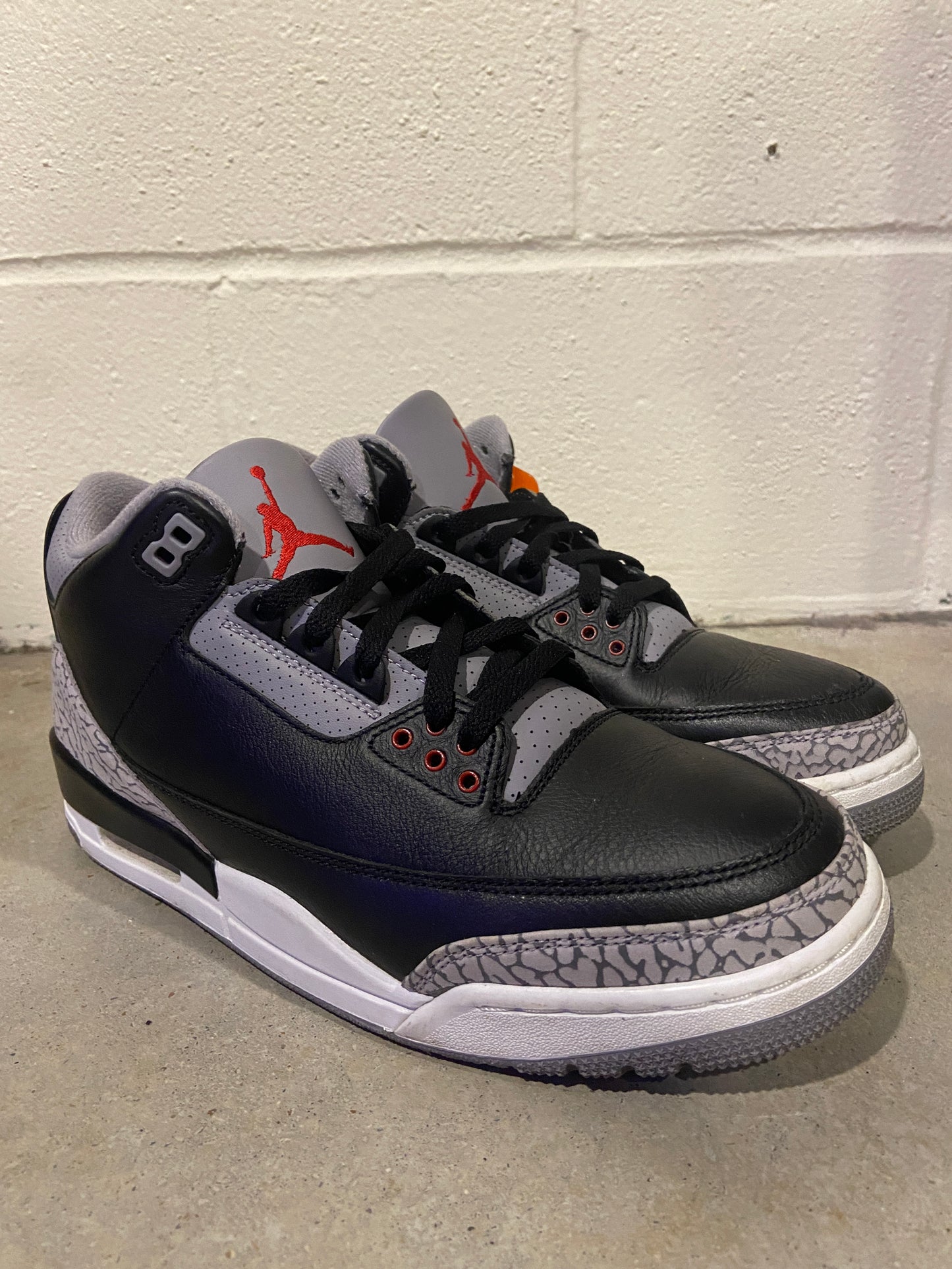 Preowned Jordan 3 Retro OG Black Cement (2024) Sz 10M/11.5W