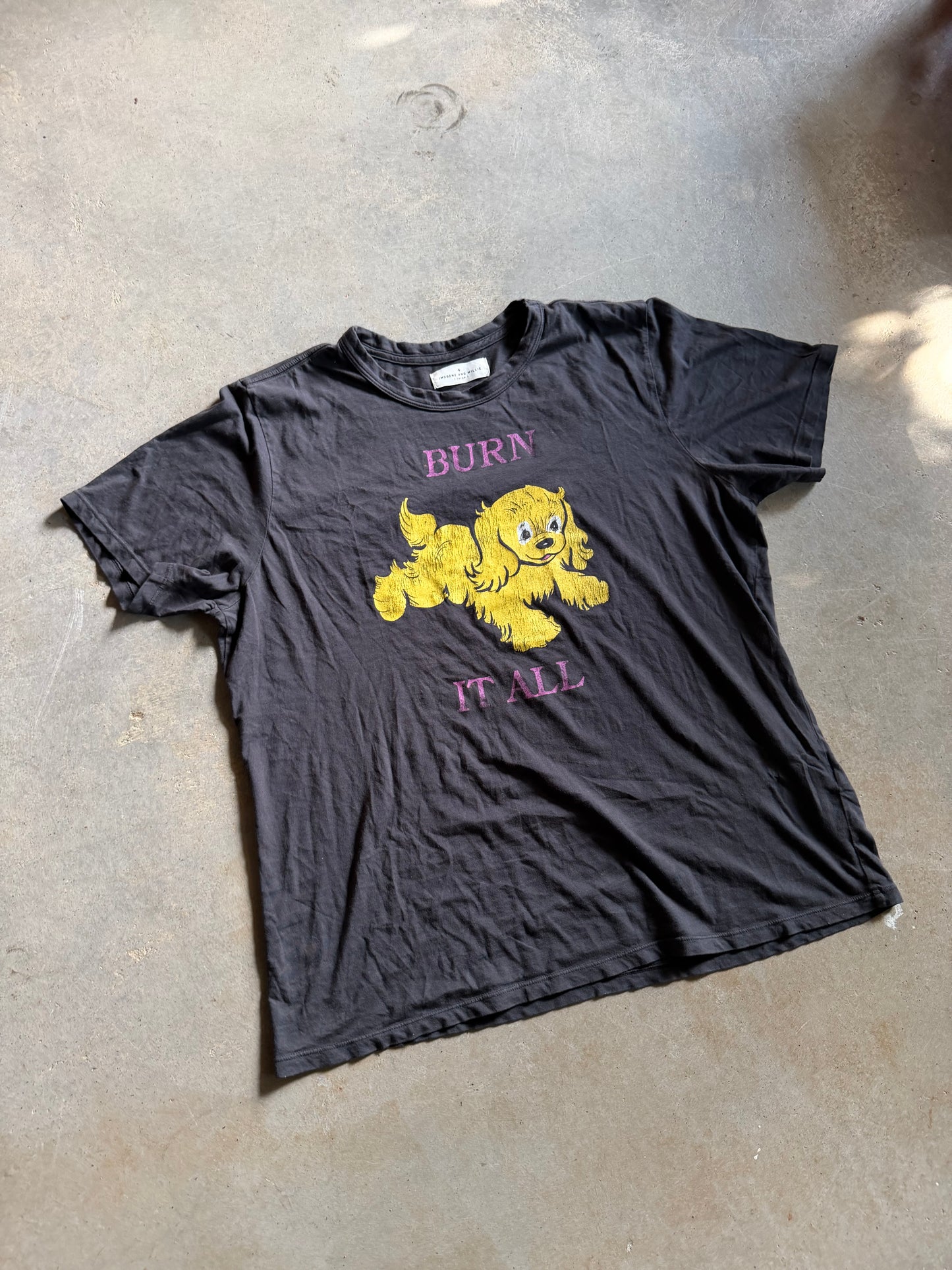 Imogene & Willie Burn It All Tee Sz L