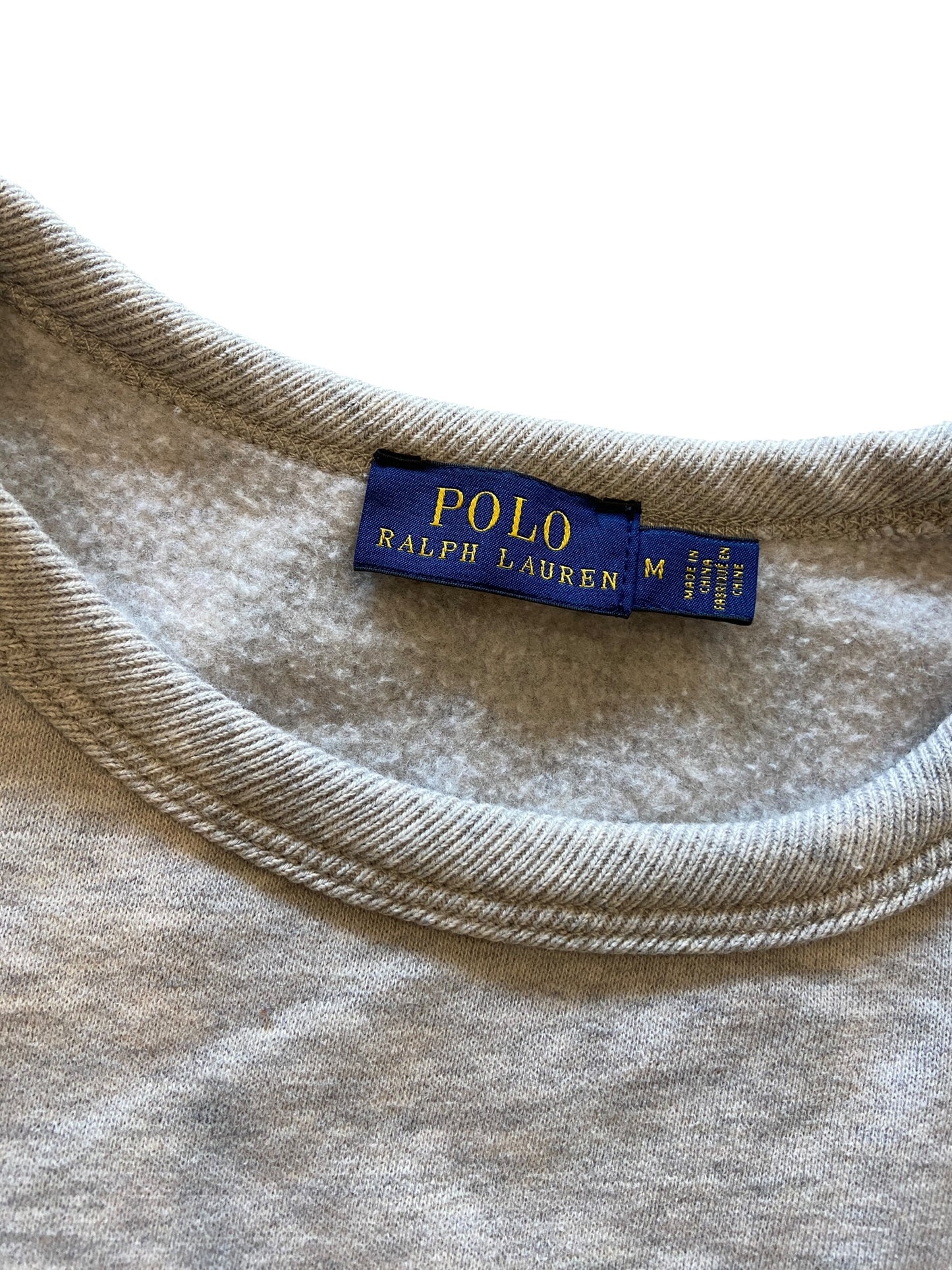 Wmns Polo Ralph Lauren Flag Sweatshirt Sz Med