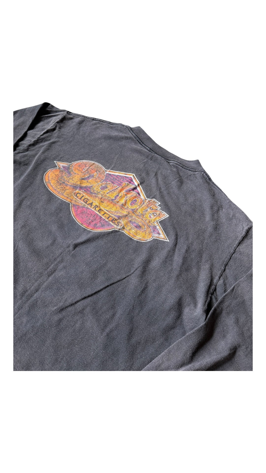 VTG Dakota Cigarettes Boxy Pocket L/S Tee Sz XL