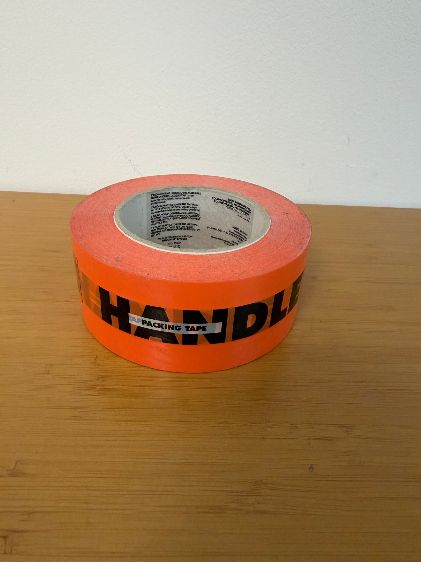 2019 Heron Preston Promo Caution Packing Tape